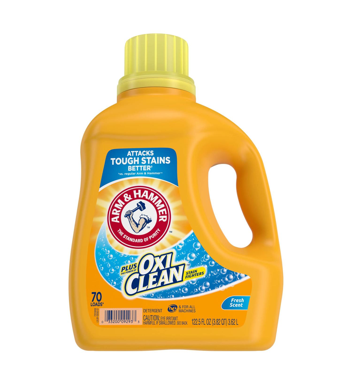 Buy Arm & Hammer Liquid Laundry Concentrate with OxiClean - Fresh Scent 122.5 Fl Oz (Pack of 4) | International Shipping Available - Buy Online on GoSupps.com