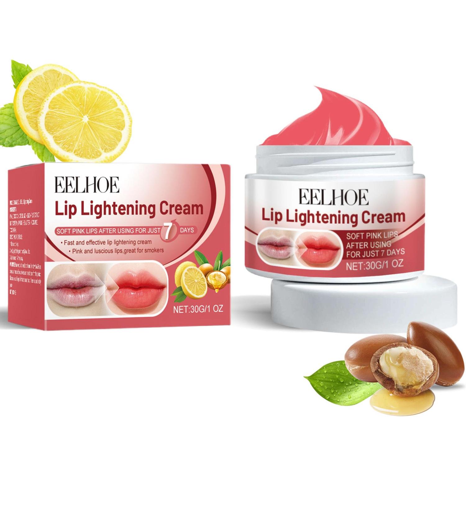 Lemon Lip Lightening Cream Lip Balms & Moisturizers Lip Lightening for Dark Lips Natural Lip Exfoliator with Shea Butter and Vitamin E Lip Lightener for Dry Chapped Reduce Fine Lines Lip - Buy Online on GoSupps.com