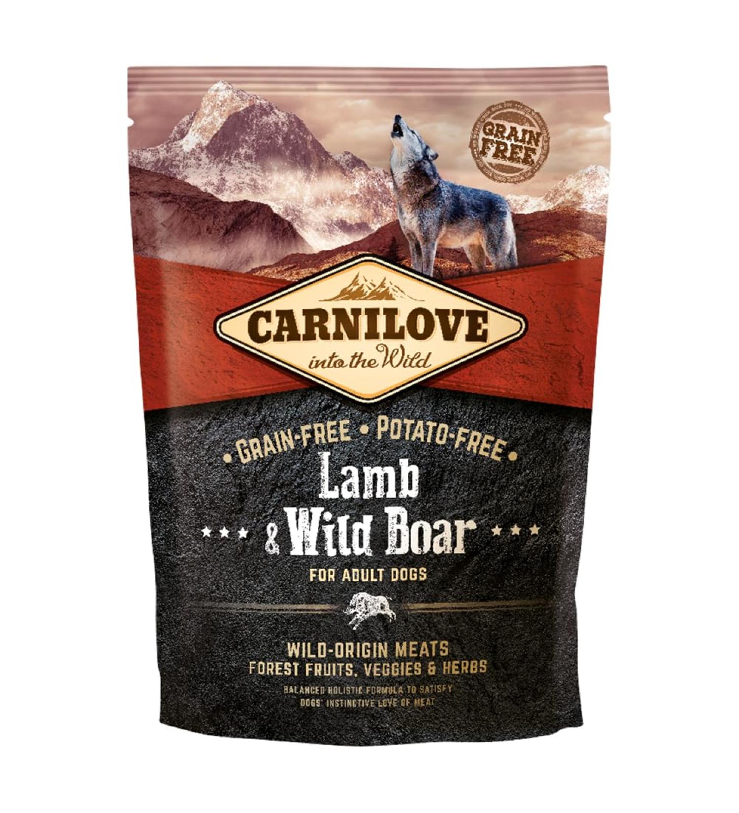 Carnilove - Adult Dog Food with Lamb and Wild Boar - 1.5 kg
