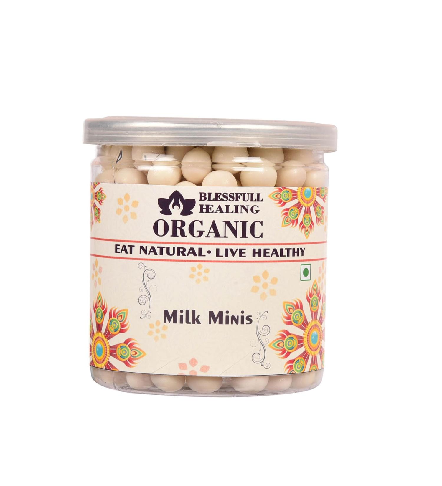 Blessfull Healing Organic Milk Minis 300 Gram Airtight Container (Packing May Vary)