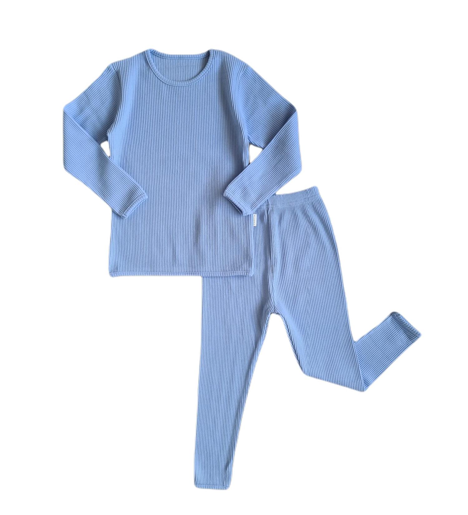 DreamBuy 20 Colours Ribbed Pyjama/Tracksuit/Loungewear Unisex 7-8 Years - Powder Blue - Buy Online on GoSupps.com