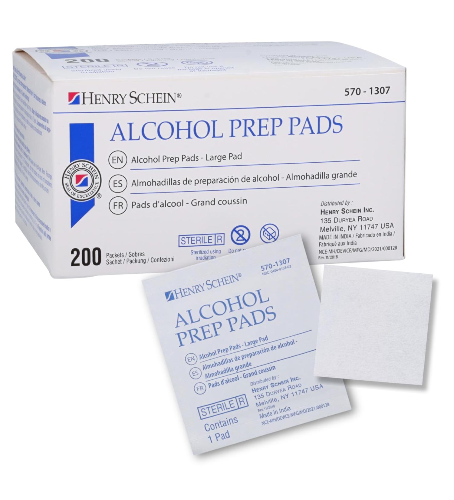 Buy Large Sterile Alcohol Prep Pads - 2-Ply Pack of 200 | International Shipping Available - Buy Online on GoSupps.com