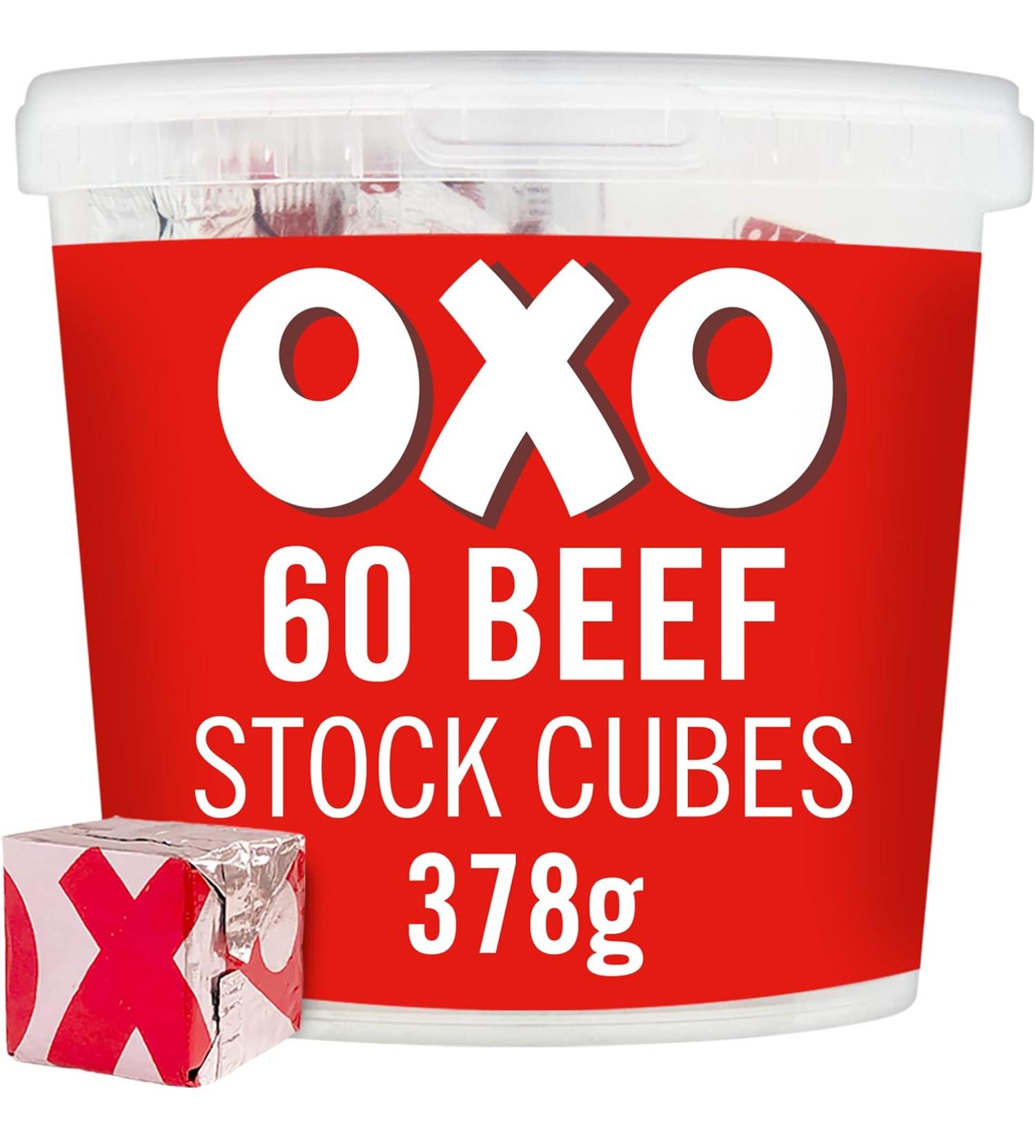 OXO 60 Beef Stock Cubes Made With Authentic Meat Juices - 13.33 Oz - Buy Online on GoSupps.com