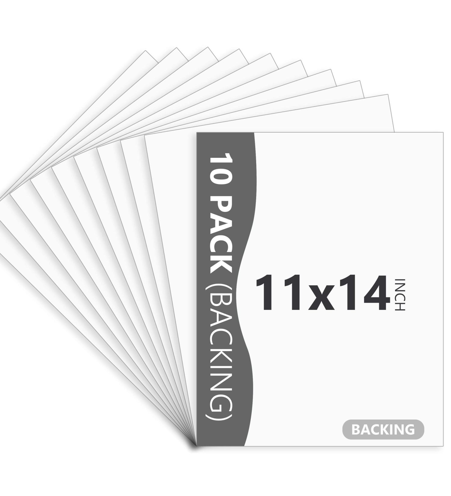 Somime 10 Pack 11x14 Uncut White Mats for Photos, Prints & Art - Acid Free Backing Boards for Frames - 10 Pack - Buy Online on GoSupps.com
