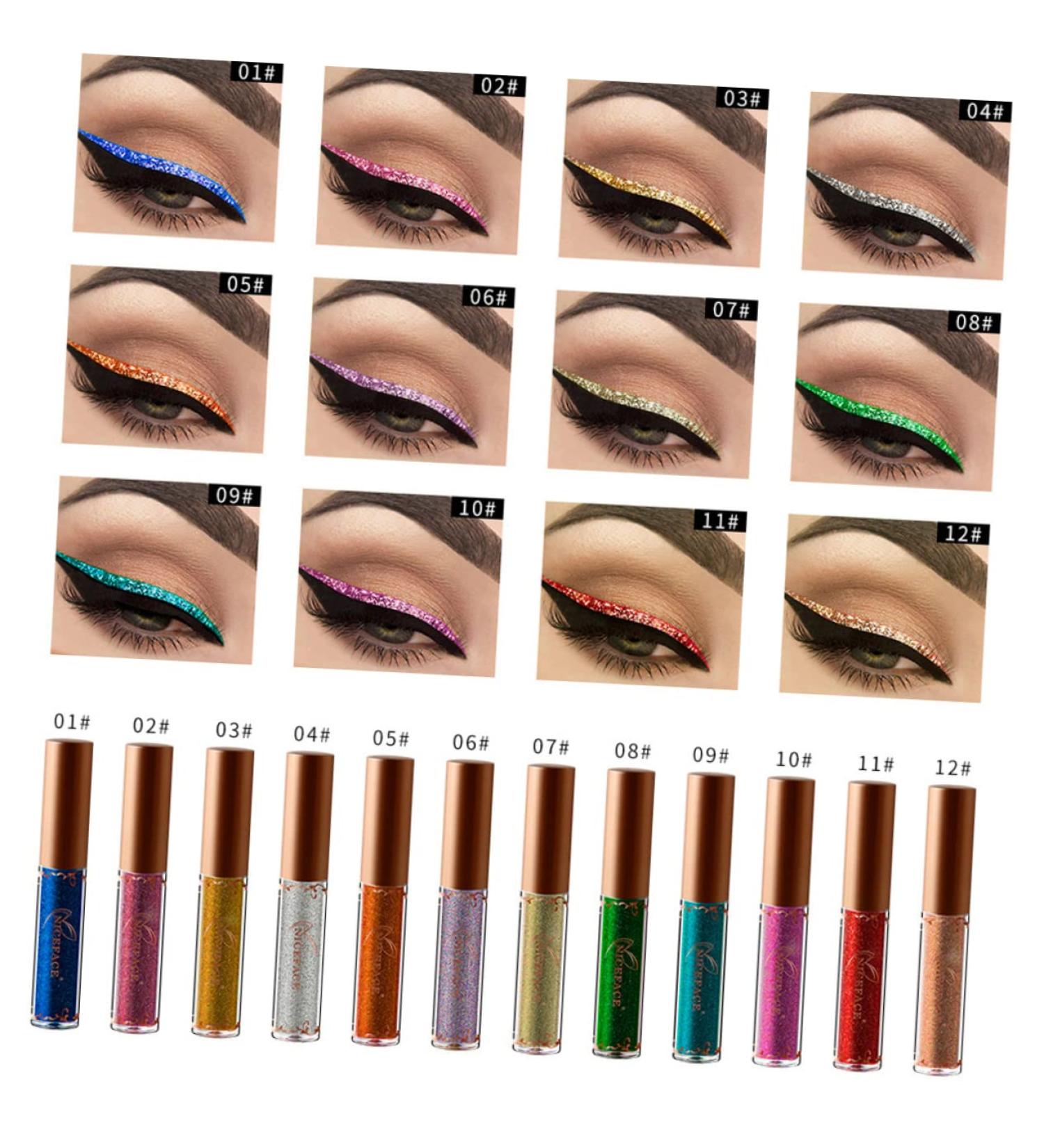 Beavorty Color Eyeliner Glitter Eyeliner Liquid Women s Suits Metallic Liquid Eyeliner Set Color Liquid 1 count (Pack of 1) 04 - Buy Online on GoSupps.com