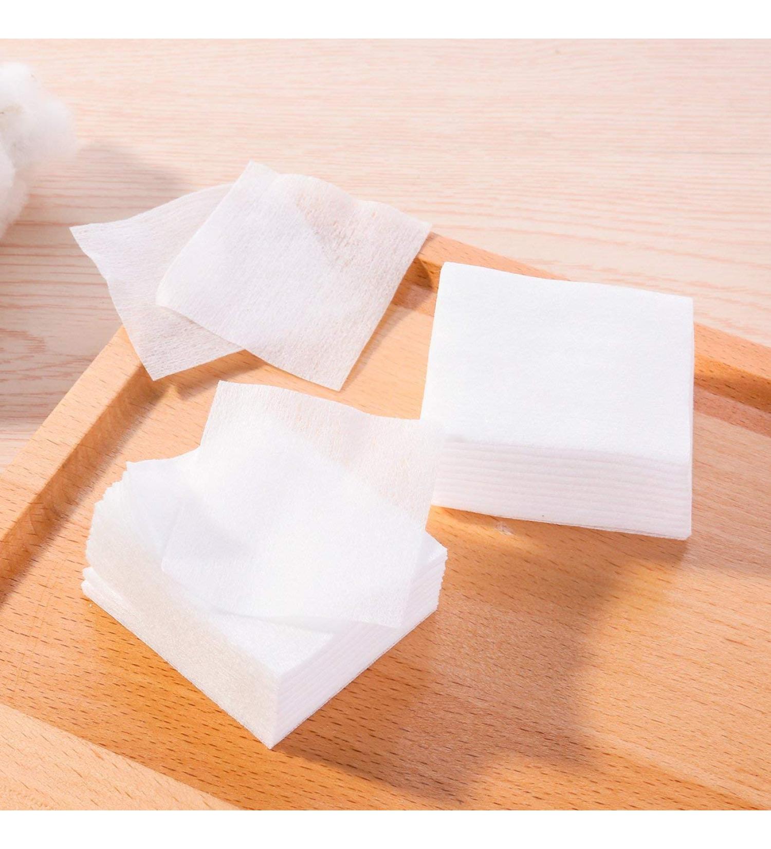 1000Pcs/Pack Makeup Facial Cotton Remover Organic Swab Cosmetic Eye Cleansing Pads With Box