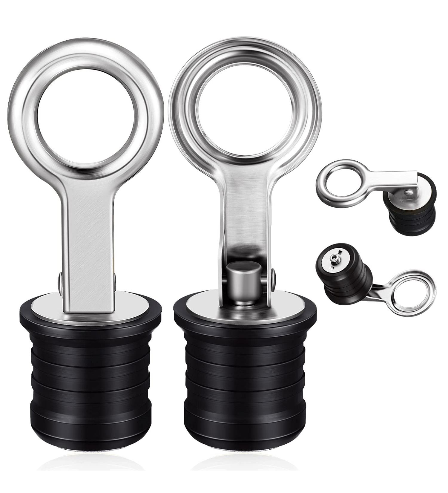 2 Pieces Stainless Steel Boat Drain Snap Plug for 1 Inch Drains - Honoson - Buy Online on GoSupps.com