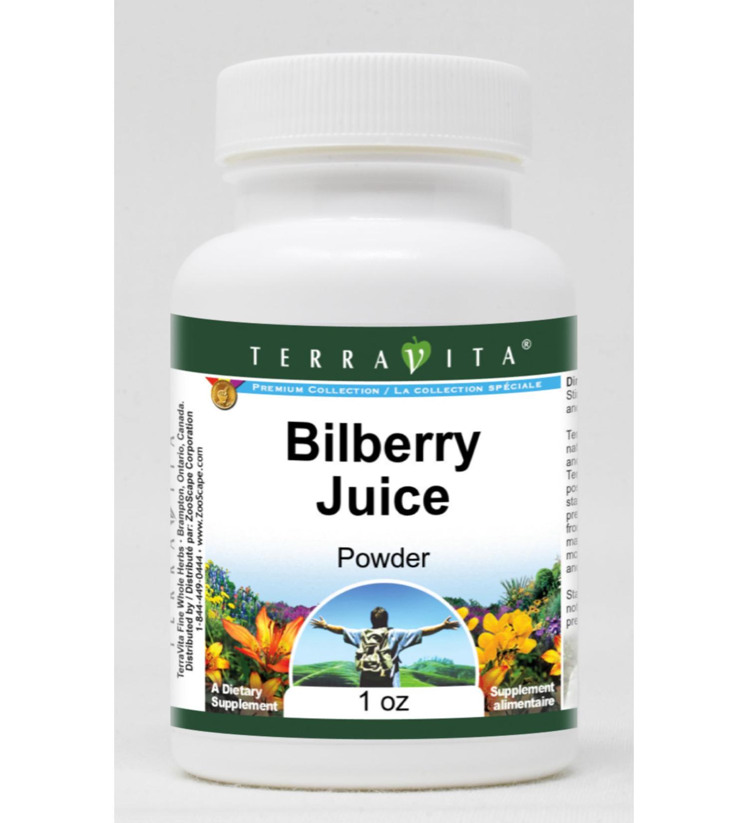Bilberry Juice Powder (1 oz ZIN: 519183) - Buy Online on GoSupps.com