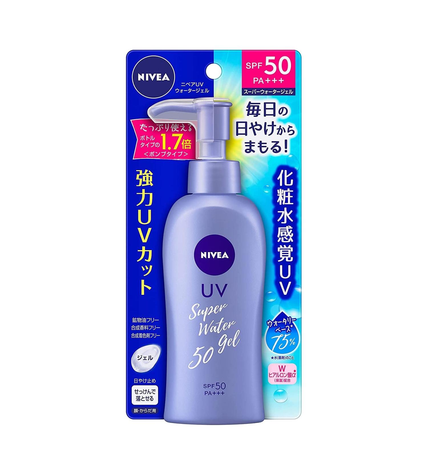 NIVEA SUN Protect Super Water Gel SPF 50 PA+++ Pump 140g - Buy Online on GoSupps.com