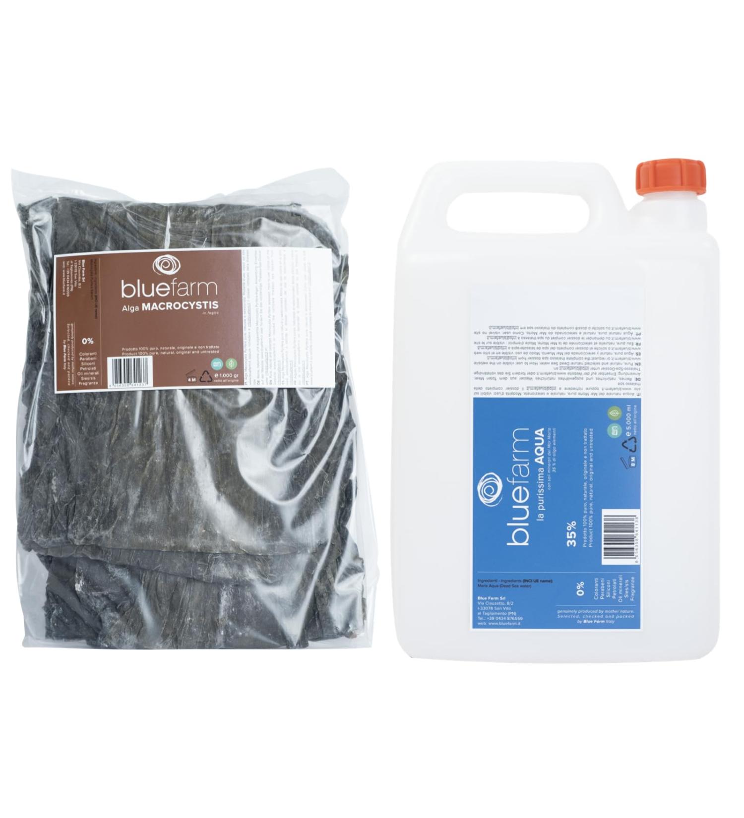 BLUE FARM BLUE FARM Kalindrait Algae Macrocystis Pyrifera 100 natural Outdoor use 1000 g + 5 l H2o Spa 35