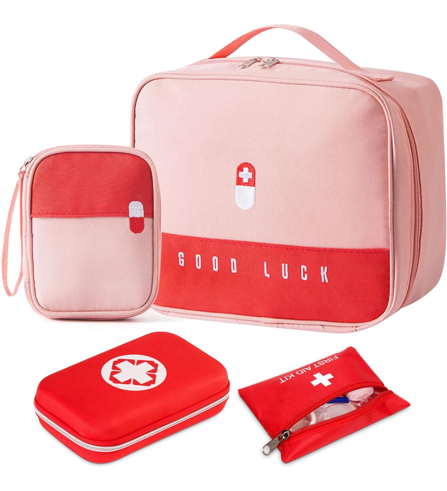 Yutuy 4-Pack Waterproof Medication Bag - Large Capacity First Aid Travel Pharmacy Pouch - Buy Online on GoSupps.com