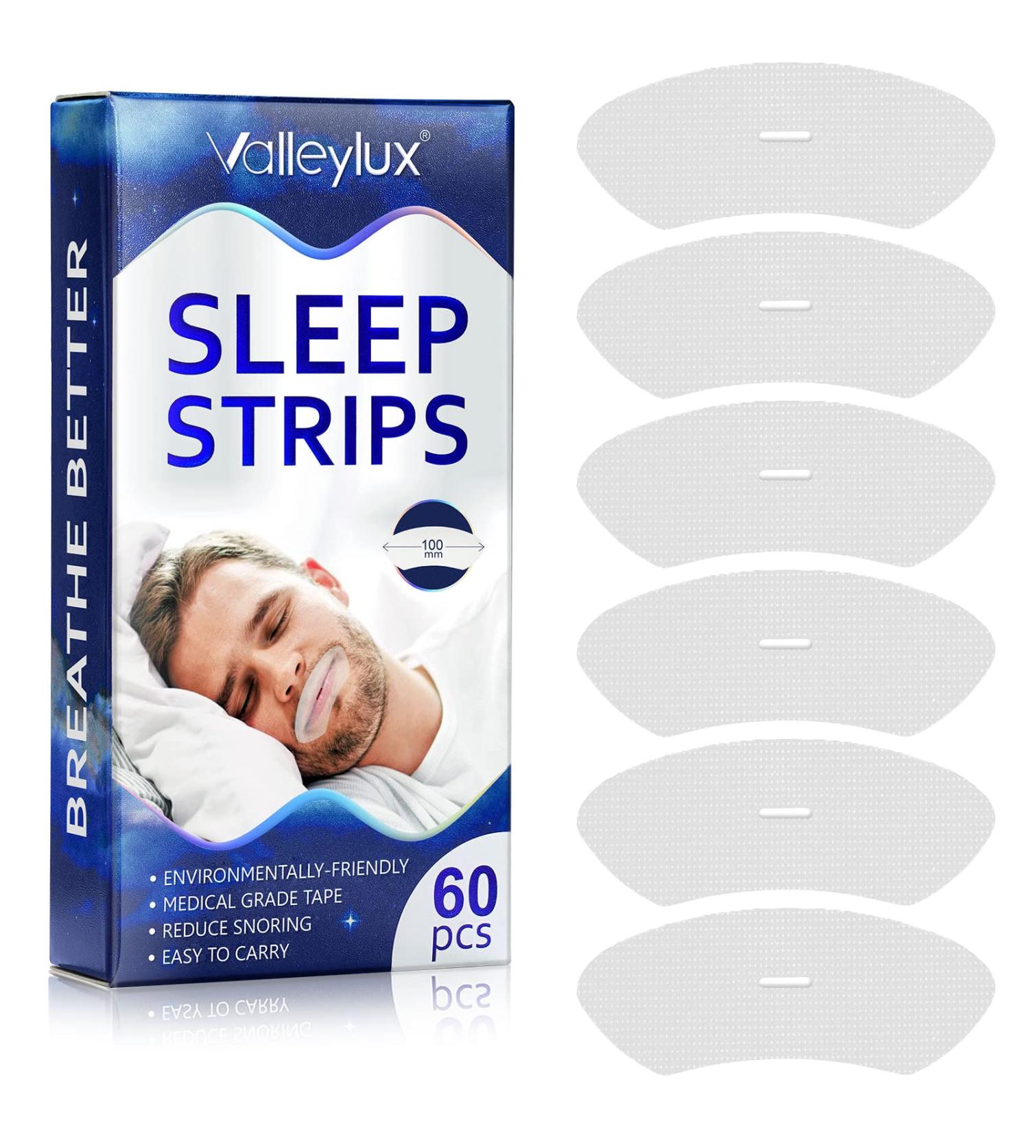 Large Mouth Tape for Better Nasal Breathing | Anti Snoring Sleep Aid | 60PC Gentle Mouth Strips - Buy Online on GoSupps.com