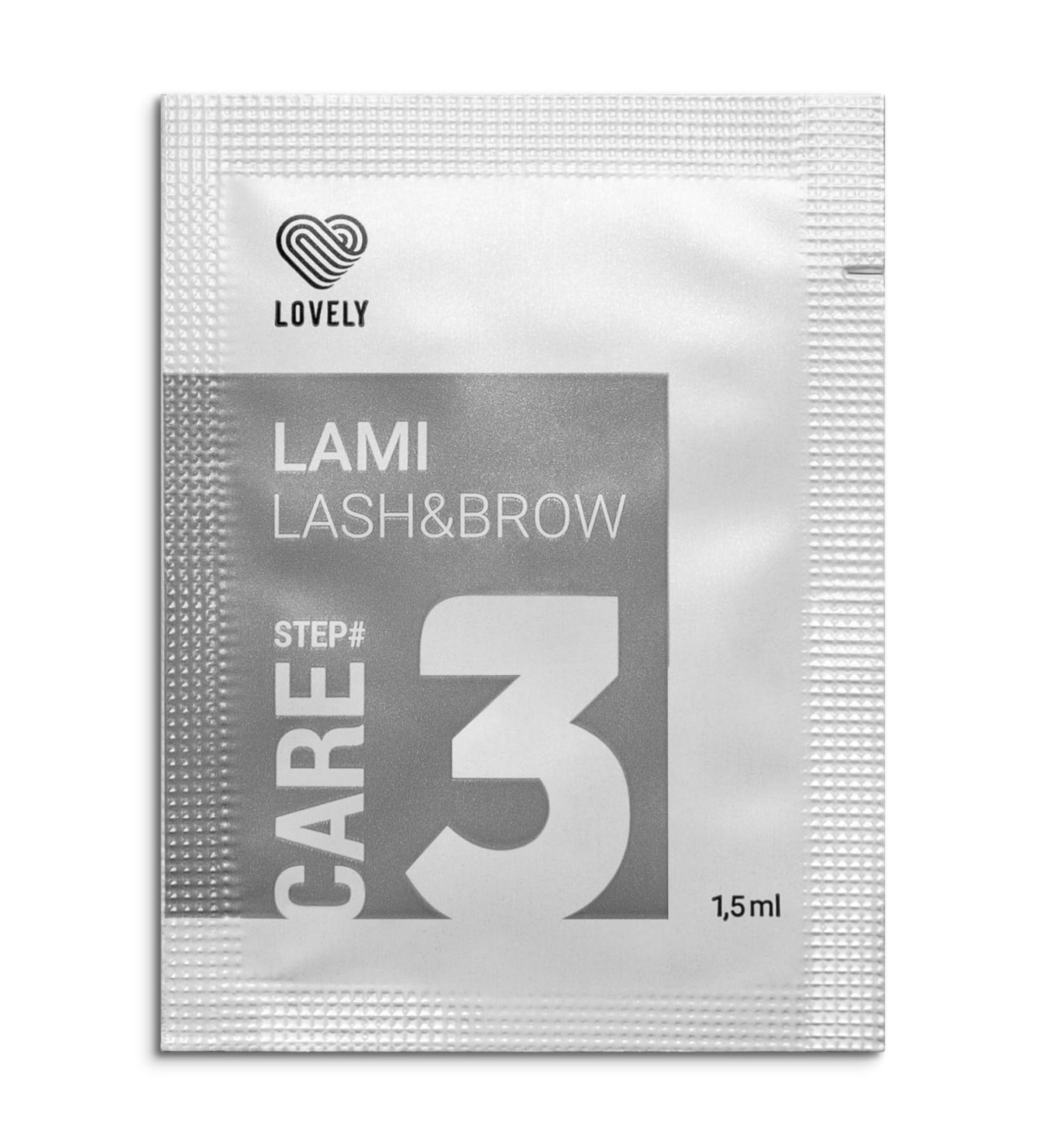 LOVELY Lash & Brow Lifting No.3 Care Laminating treatment for eyelashes and eyebrows Moisturizing intense shine and length 1.5 ml - Buy Online on GoSupps.com