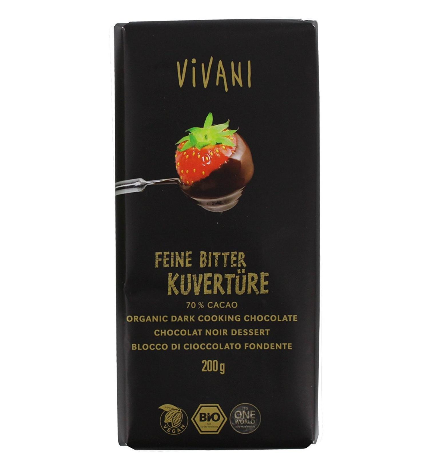 Vivani Dark Cooking Chocolate 200 g