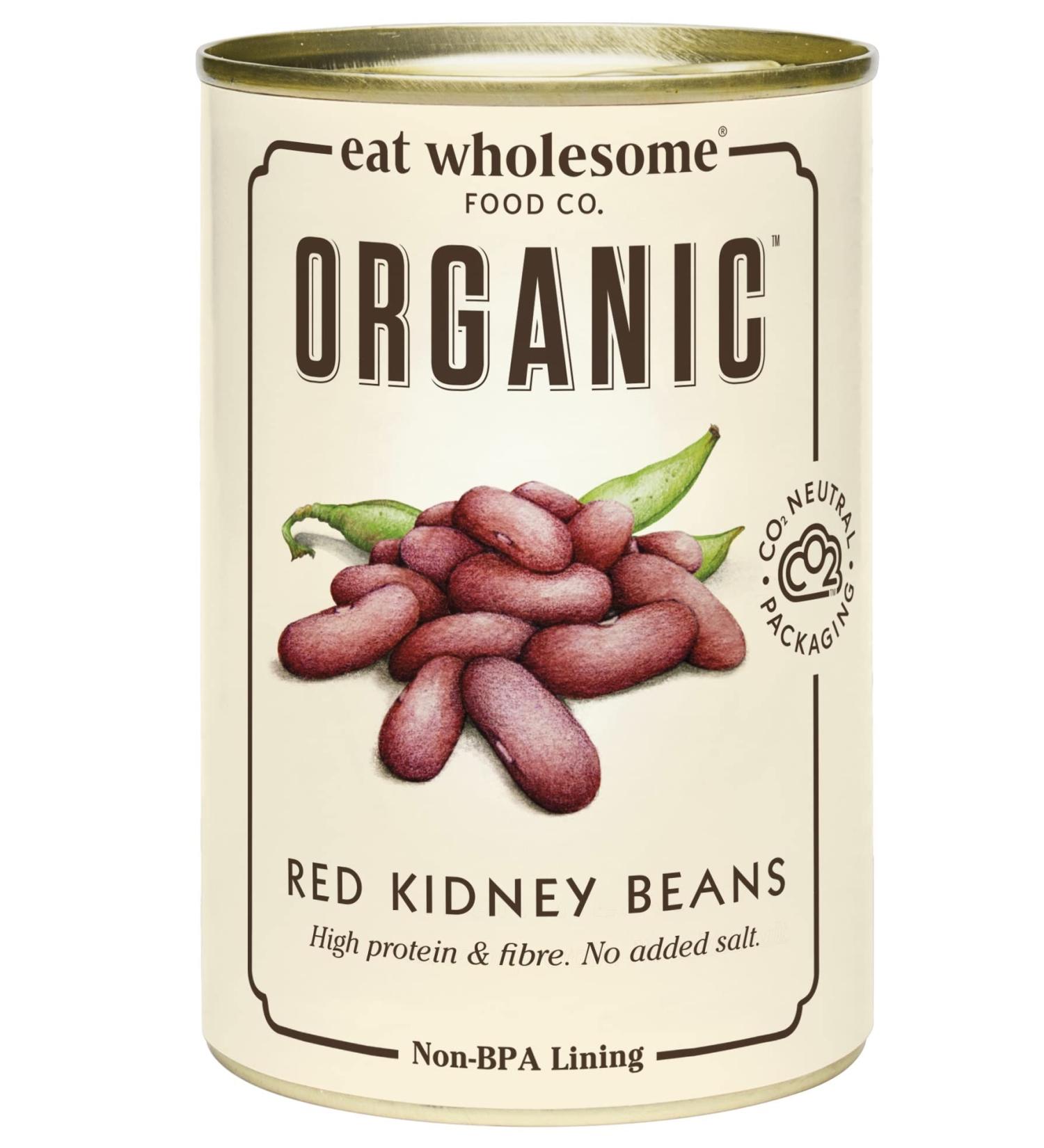 Buy Eat Wholesome Organic Red Kidney Beans - 400g (Pack of 12) | International Shipping Available - Buy Online on GoSupps.com