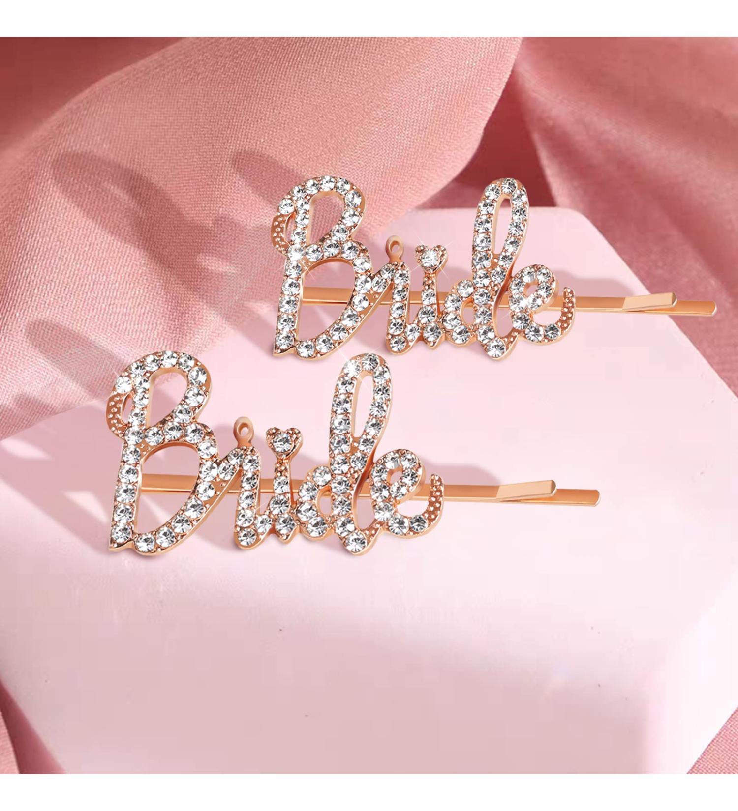 Bride Hair Clips Set - Bachelorette Party Accessories and Gifts - Buy Online on GoSupps.com