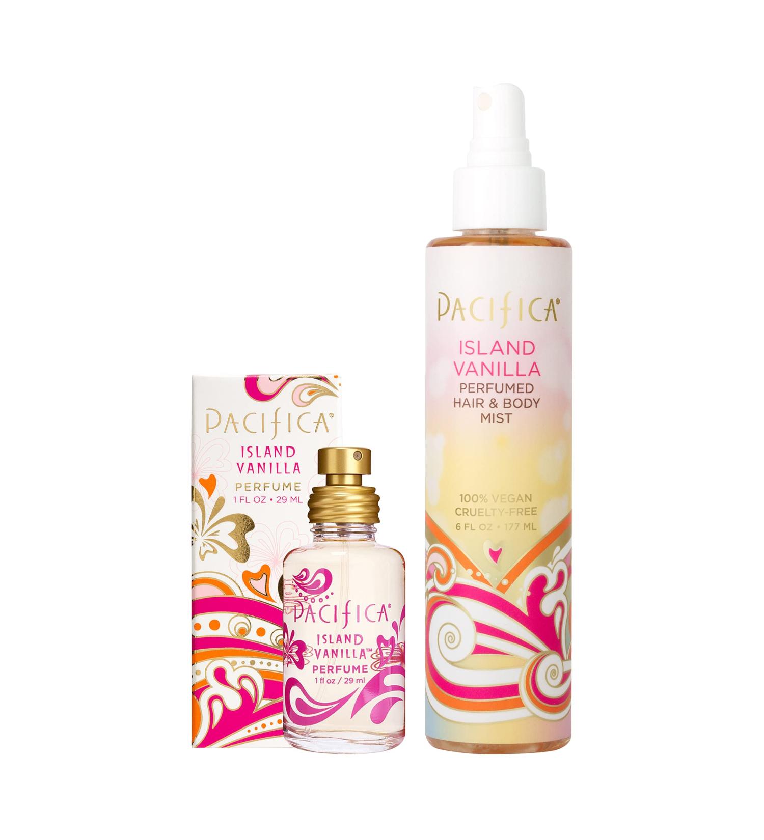Pacifica Beauty Island Vanilla Spray Perfume and Hair & Body Mist Set Fragrances Body Fragrance Perfume Spray Gourmand Clean Perfume Paraben Free Vegan 1 fl oz and 6 fl oz (Set of 2) Island Vanilla Spray Pefume + Hair & Body Spray - Buy Online on GoSupps.com