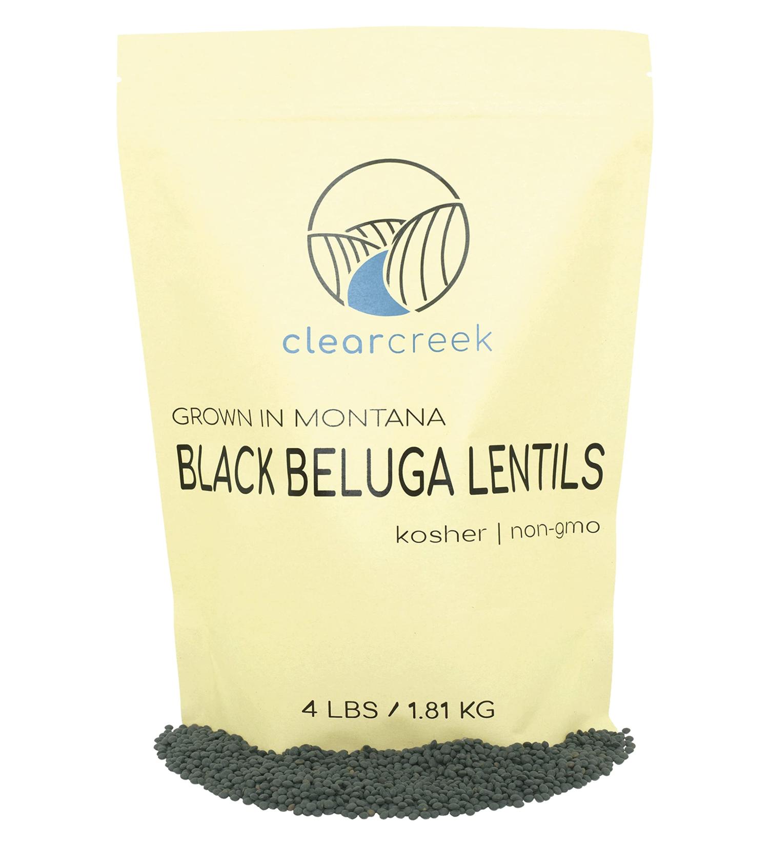 Lentils | Black Beluga | 4 lb Resealable Bag | Non-GMO | Kosher | Vegan | Non-Irradiated 4 Pound (Pack of 1) - Buy Online on GoSupps.com