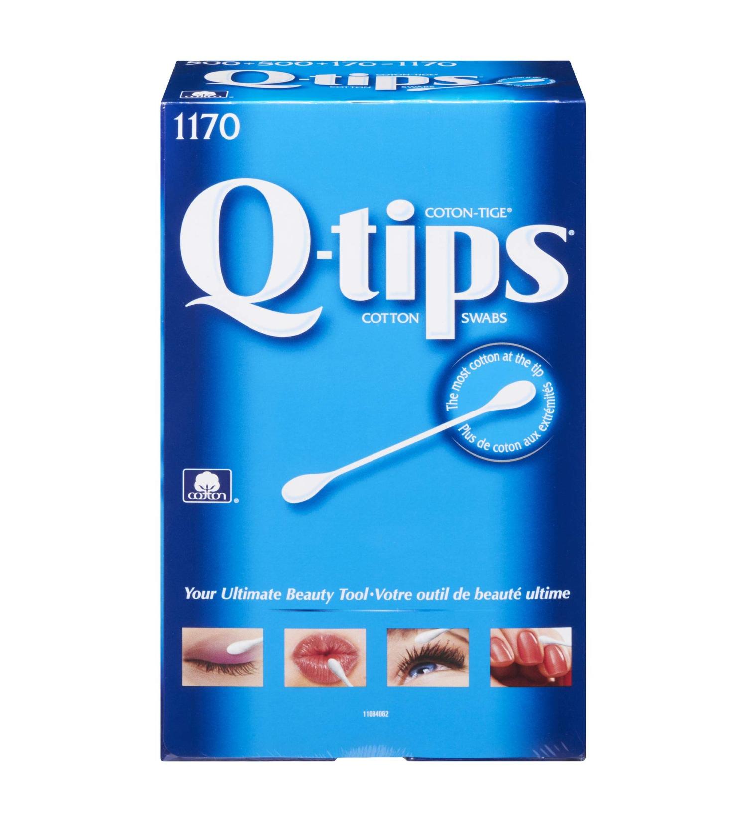 Q-tips Cotton Swabs 1170 Count 1170 Count (Pack of 1) Swabs - Buy Online on GoSupps.com