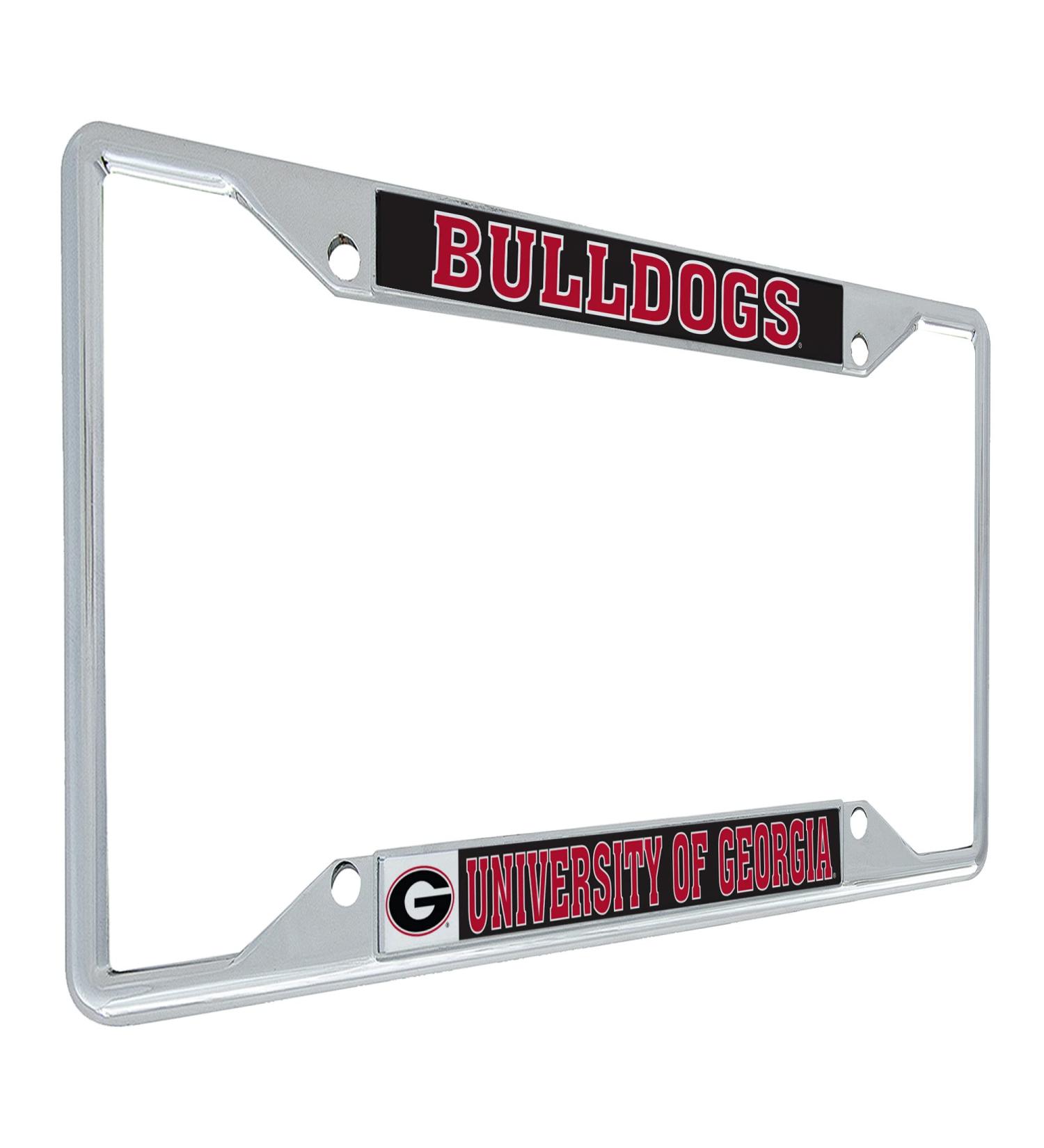 University of Georgia Bulldogs UGA Dawgs Metal License Plate Frame - Officially Licensed Mascot Design for Car Front or Back - Buy Online on GoSupps.com