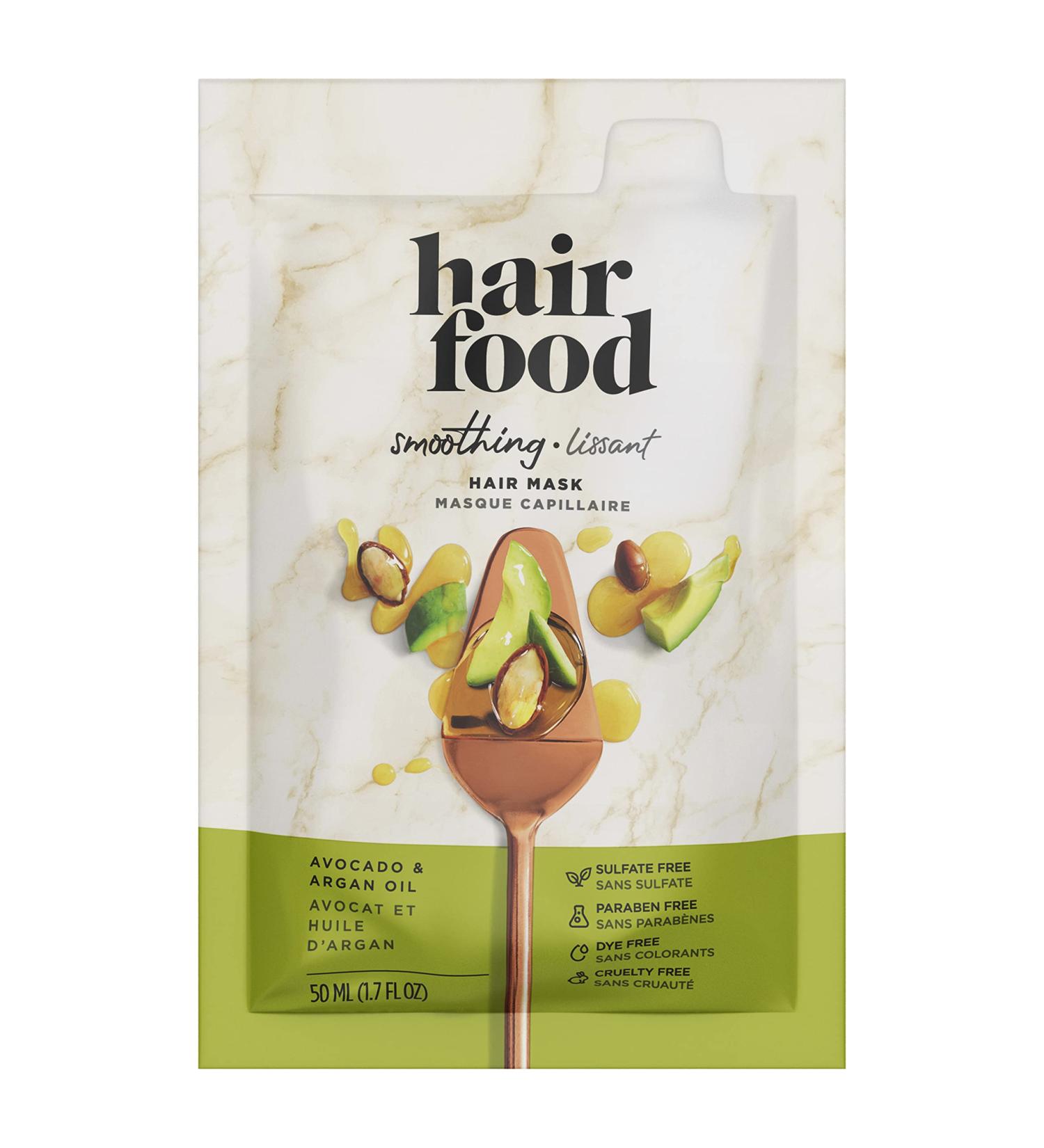 Smoothing Avocado & Argan Hair Mask - 1.7 oz | Hair Food - Buy Online on GoSupps.com