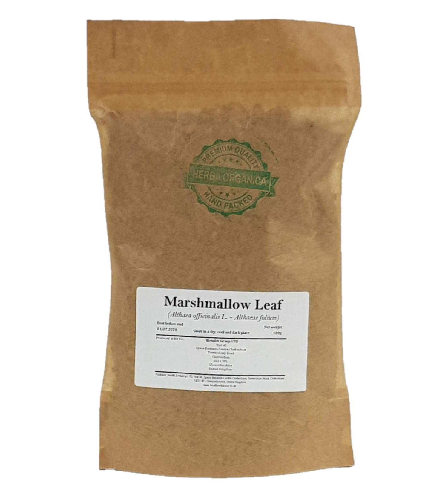 Shender Group LTD Herba Organica Marshmallow Leaf Althaea Officinalis L Marshmallow Leaf 100g - Buy Online on GoSupps.com