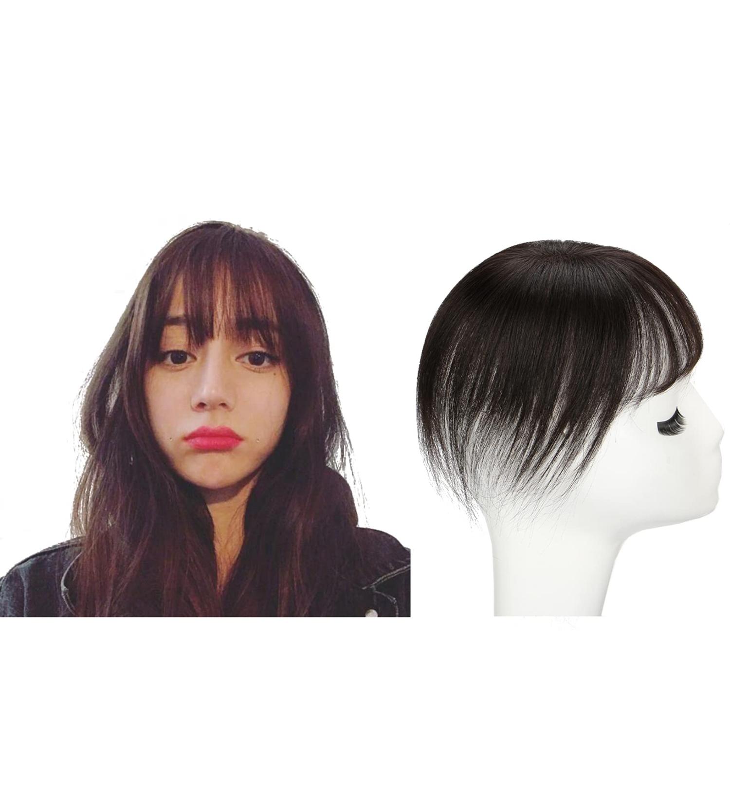 Handmade Women's Toupet with Pony | Real Natural Hair | Dark Brown Clip-In | 7x10 cm & 15 cm - Buy Online on GoSupps.com