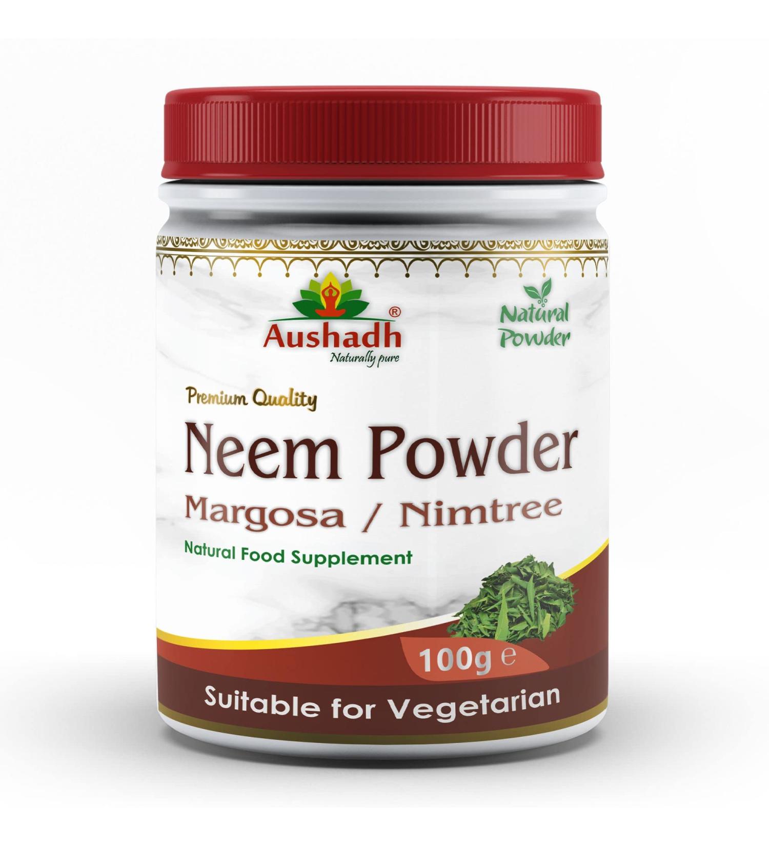 Organic Neem Powder - Natural Margosa for Hair and Skin Care - Buy Online on GoSupps.com