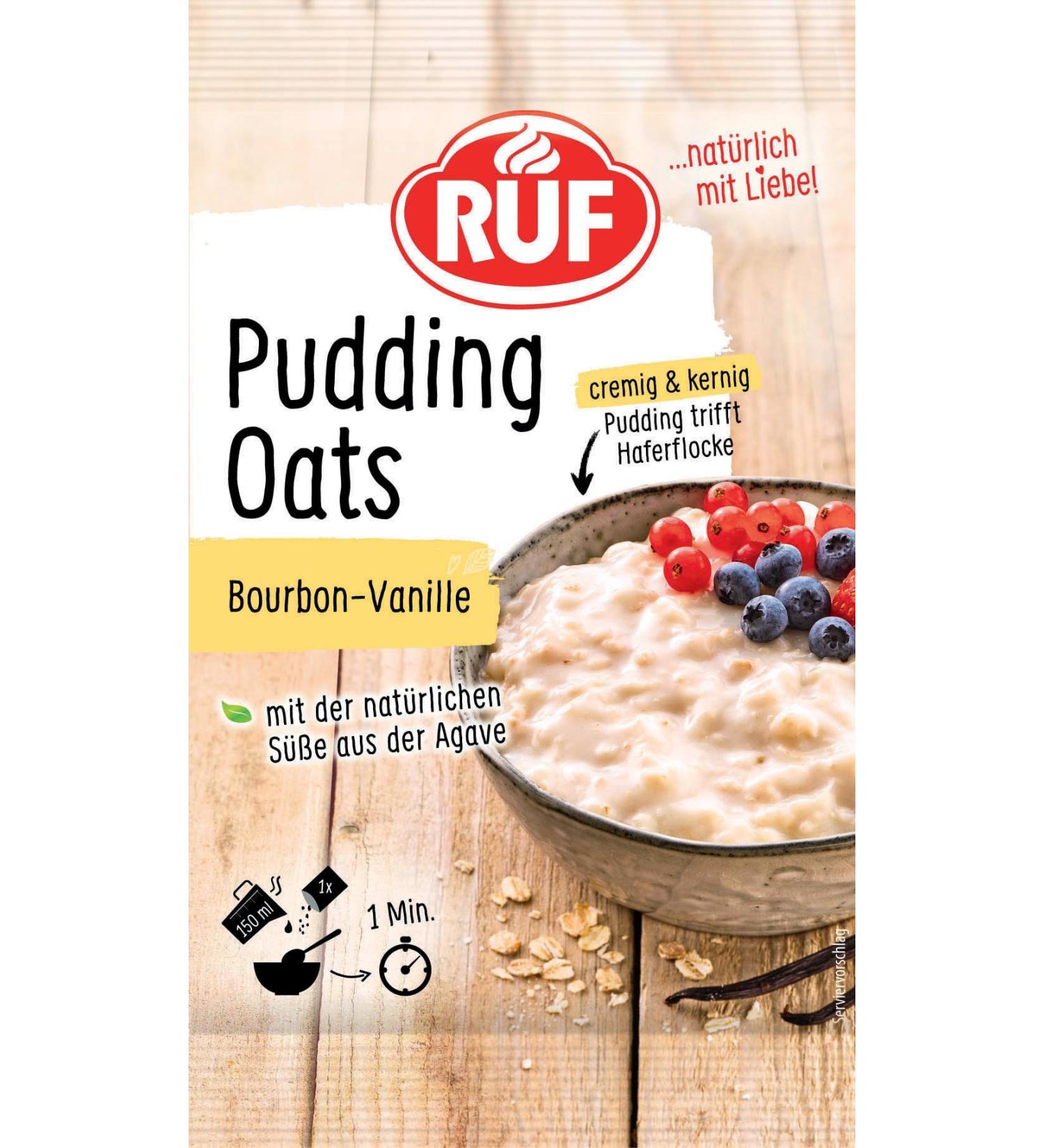 Buy Sugar-Free Bourbon Vanilla Oat Pudding - Natural Sweetness with Agave | 60g Pack - Buy Online on GoSupps.com