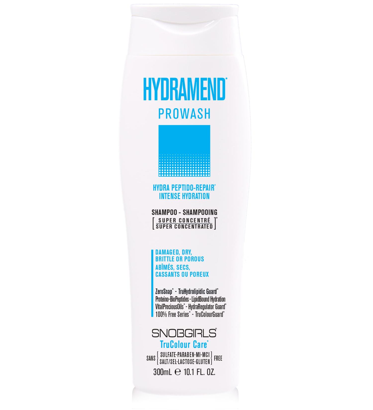 SNOBGIRLS HYDRAMEND Hydrating Vegan Shampoo Intense Hydration & Repair New Super Concentrated Shampoo for color treated hair Sulfate free shampoo for Damaged Dry Brittle Porous Hair Prowash Dry hair shampoo. Salon Hair Care (HYDRAMEND) - Buy Online on GoSupps.com