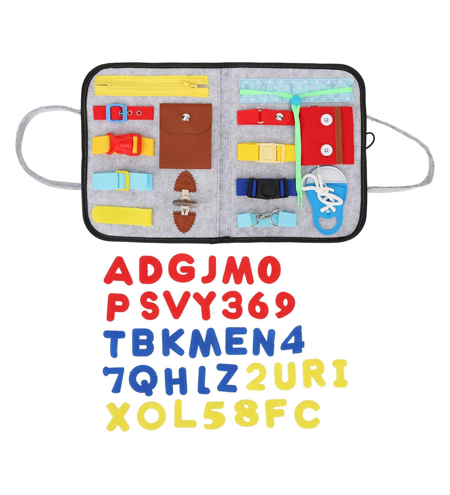 Dementia Fidget Sensory Blanket for Elderly - Portable Activity Board for Alzheimer's - Adult Toys for Basic Skills Improvement - Buy Online on GoSupps.com