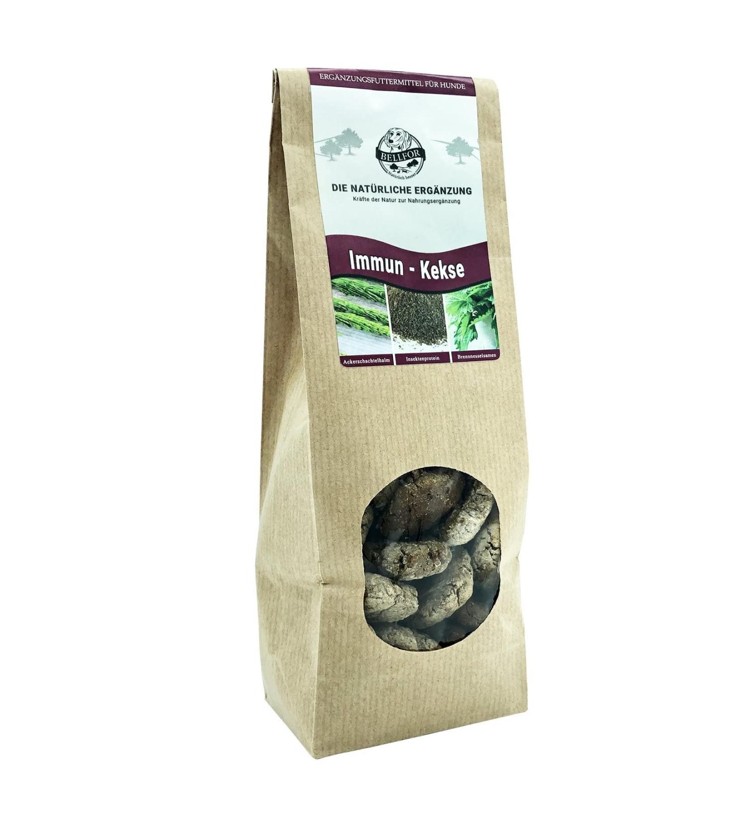 Bellfor Immunkecks for Dogs 200g - Immune System Support Cookies with Propolis for Older & Weakened Dogs - Premium Nutritional Supplements - Buy Online on GoSupps.com