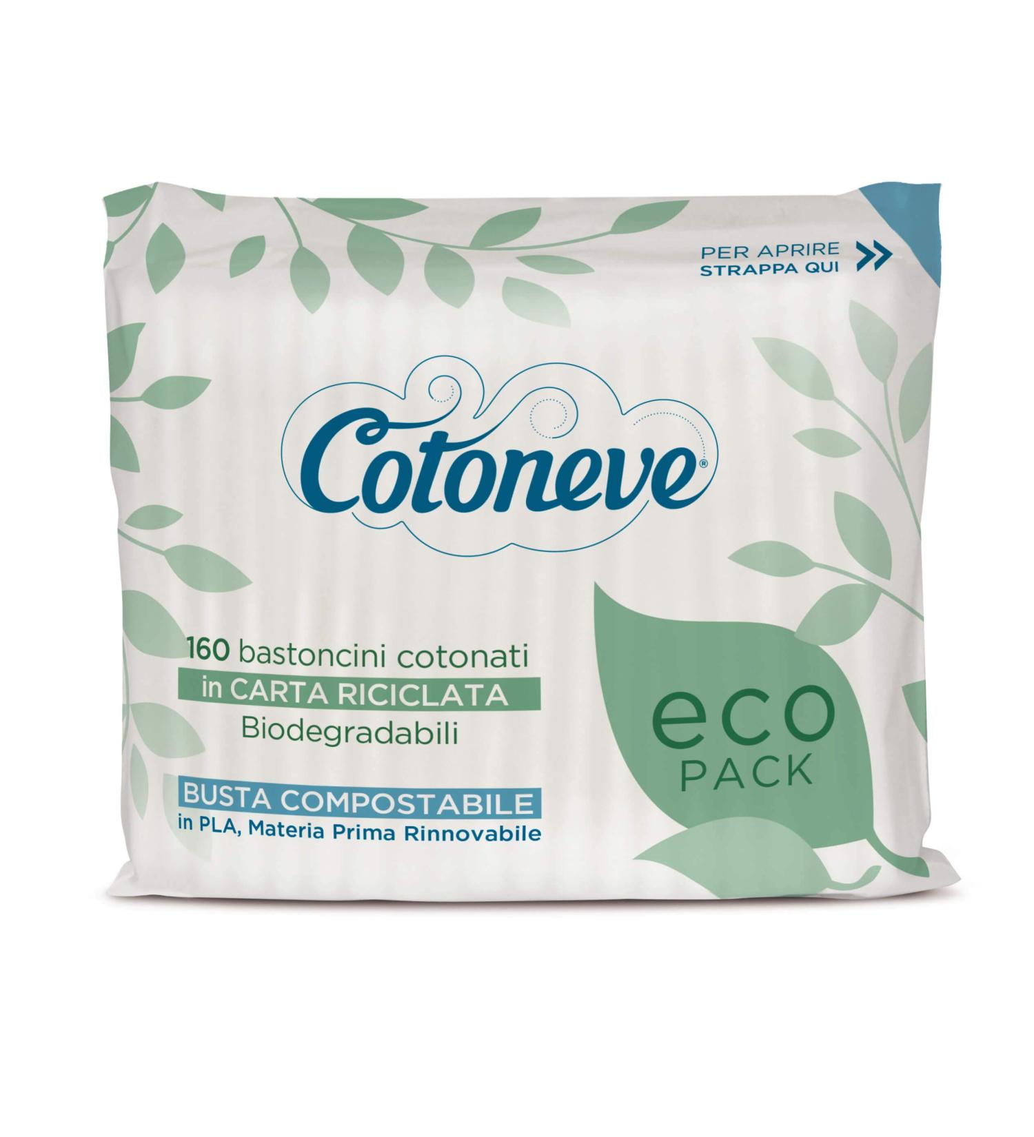 Cotton sticks made from recycled paper 160 pieces