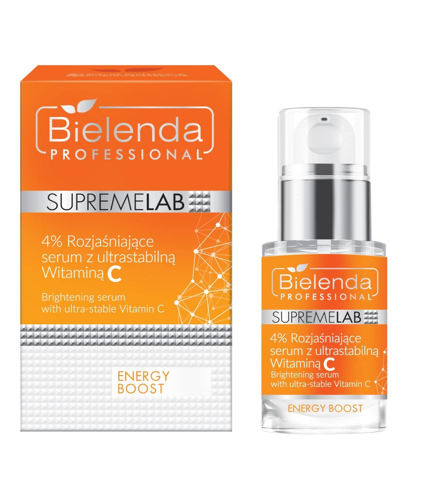 Bielenda Professional Supremelab Energy Boost Ultra Stable Vitamin C Brightening Serum 15 ml - Buy Online on GoSupps.com