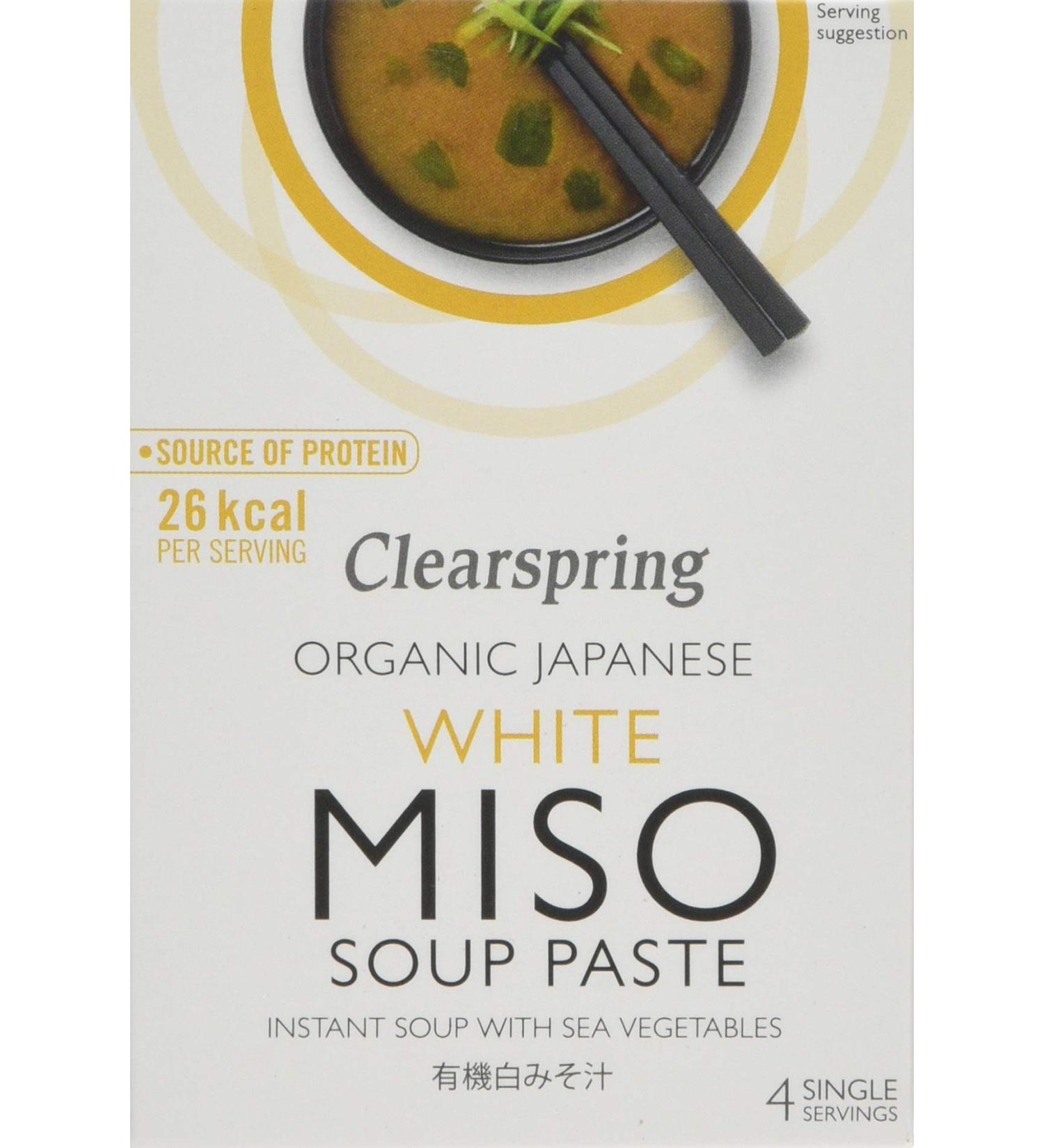 Clearspring Organic Instant White Miso Soup Paste - Buy Online on GoSupps.com