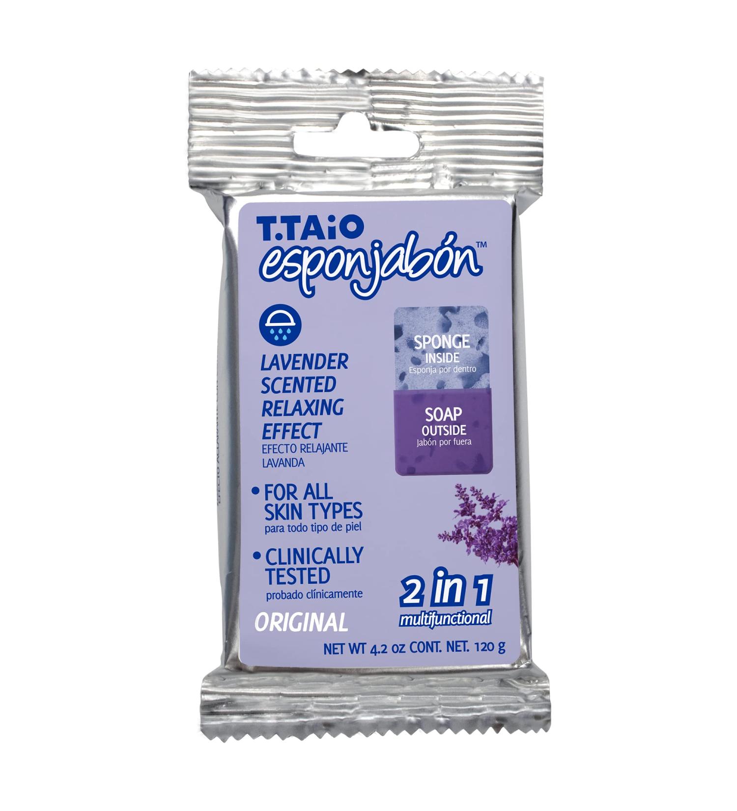 T. Taio Lavender Soap-Sponge 4.2 oz - Nourishing & Aromatic Bath Essential - Buy Online on GoSupps.com