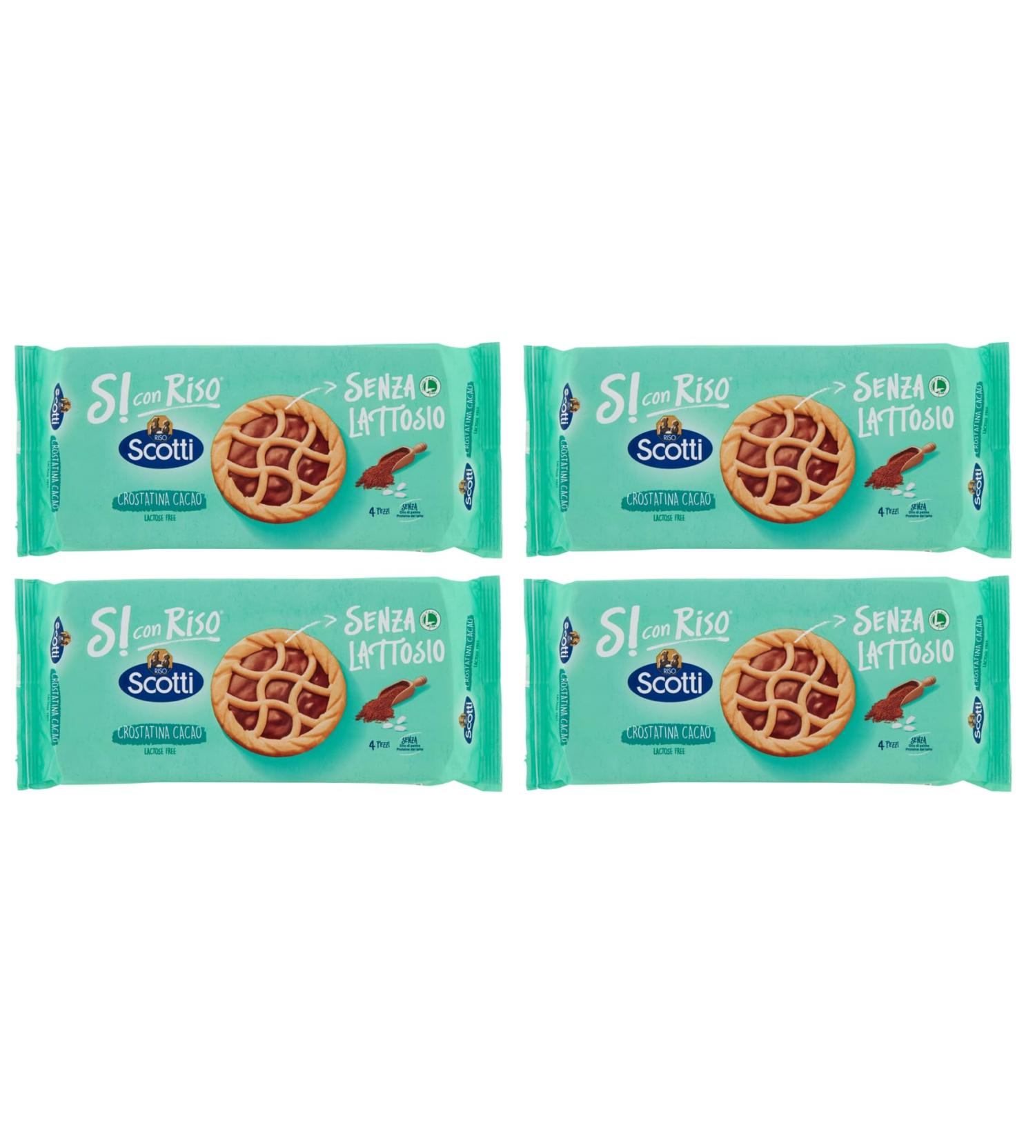  CAIYA 4 x Scotti Si with Rice Croutatine with Cocoa Cream Lactose Free in Single Portions Freshness Preservation 144g 4 Packs  - Buy Online on GoSupps.com