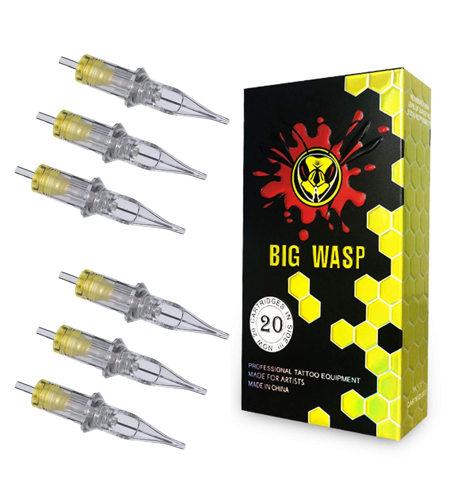 BIGWASP 4th Generation Premium 1207RS Tattoo Needle Cartridges #12 Standard 7 Round Shader (7RS) 20Pcs - Buy Online on GoSupps.com