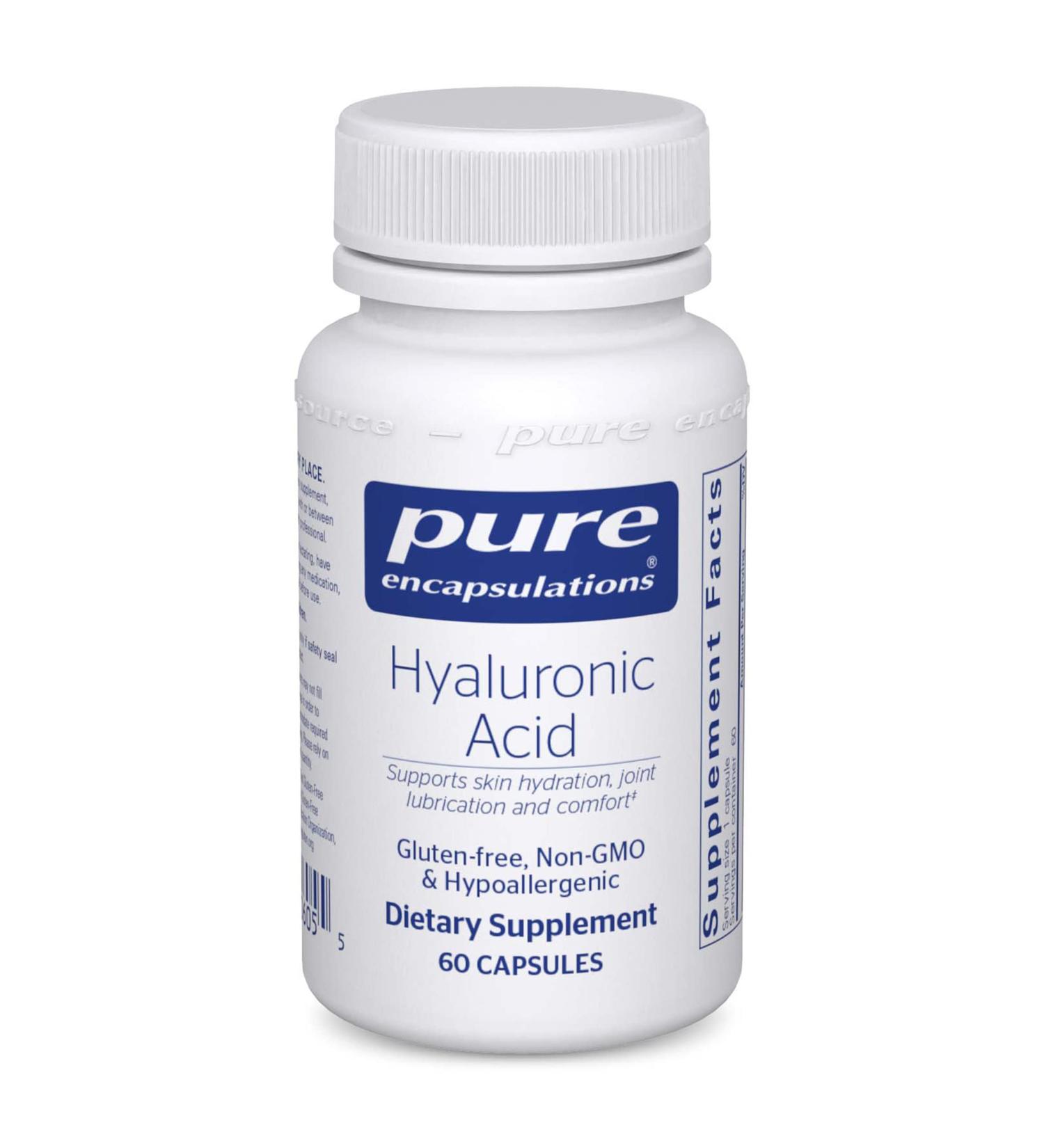 Pure Encapsulations Hyaluronic Acid Supplement - 60 Capsules for Skin Hydration & Joint Comfort - Buy Online on GoSupps.com