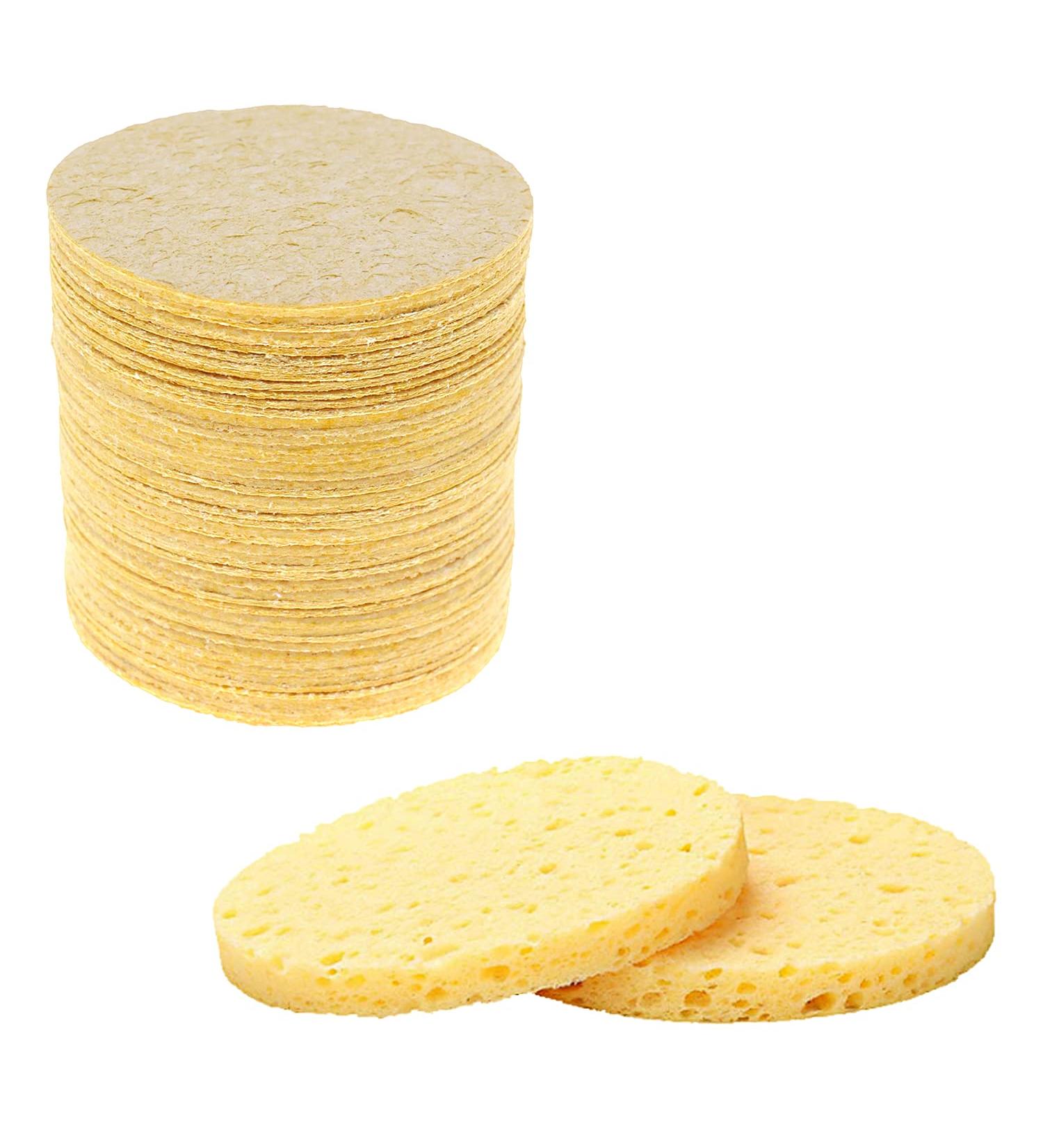 DBOO 50 Pcs Compressed Facial Sponges - 100% Natural Spa Sponges for Facial Cleaning Peeling & Makeup Removal - Eco-Friendly Cosmetic Tools - Buy Online on GoSupps.com