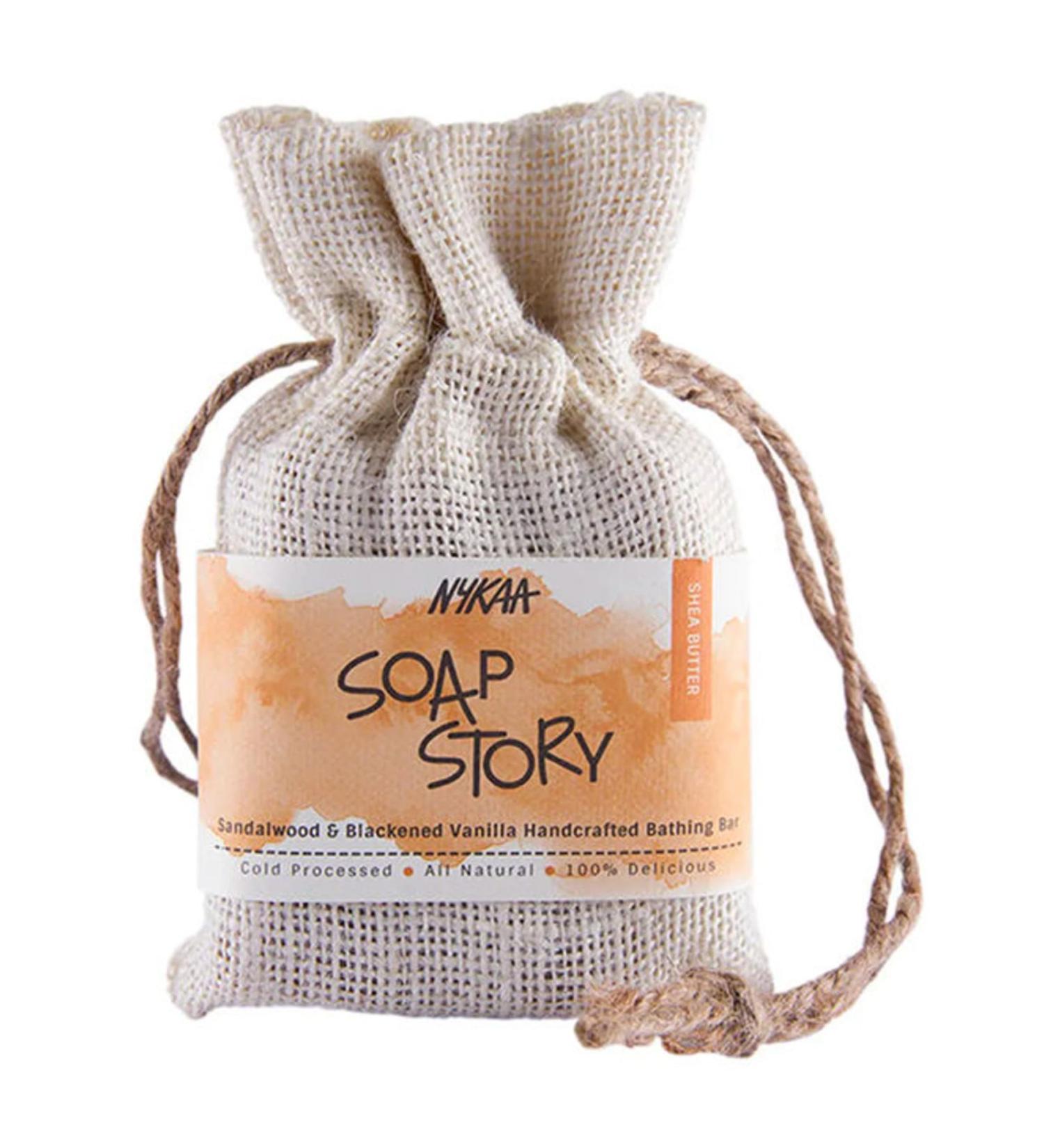 Buy Nykaa Naturals Soap Bar - Fades Blemishes & Acne - Sweet Woody Sandalwood & Blackened Vanilla - 4.4 oz - Clear Skin Solution - Buy Online on GoSupps.com