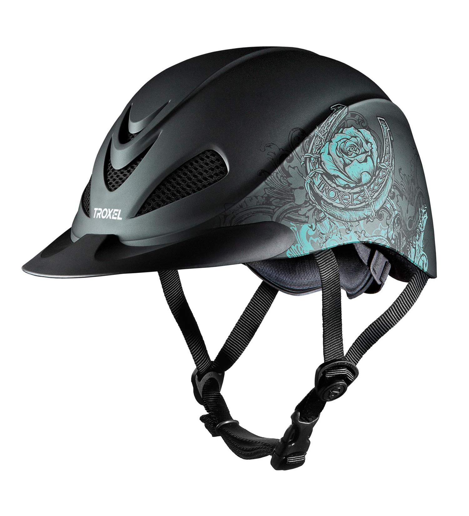 TROXEL Rebel Helmet Turquoise Rose Extra Large (7 3/8 - 7 3/4)