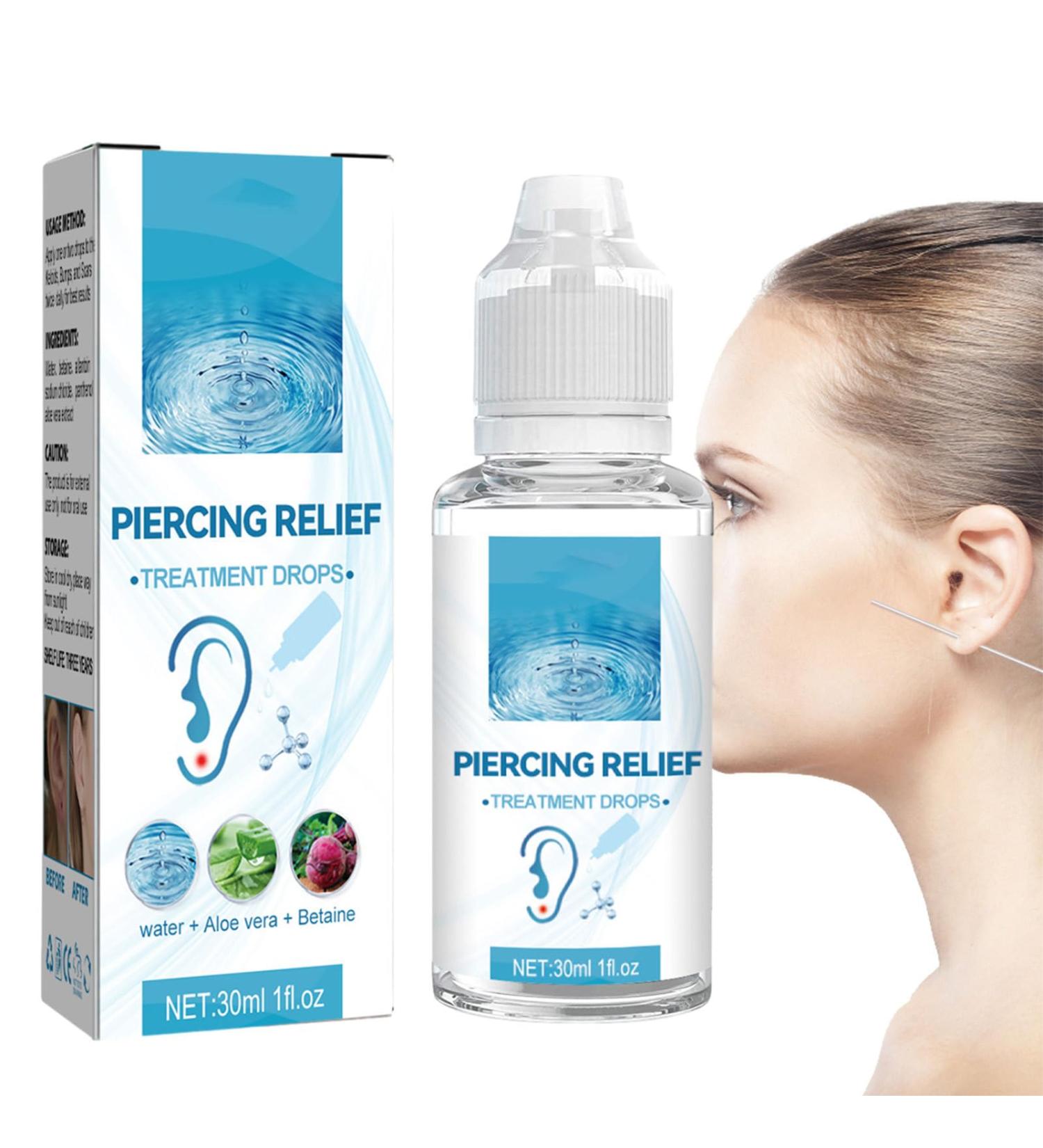 Natural Piercing Beading Solution | Gentle Ear & Nose Cleaner for Quick Healing - Reduce Stinging & Infection Risk - Buy Online on GoSupps.com