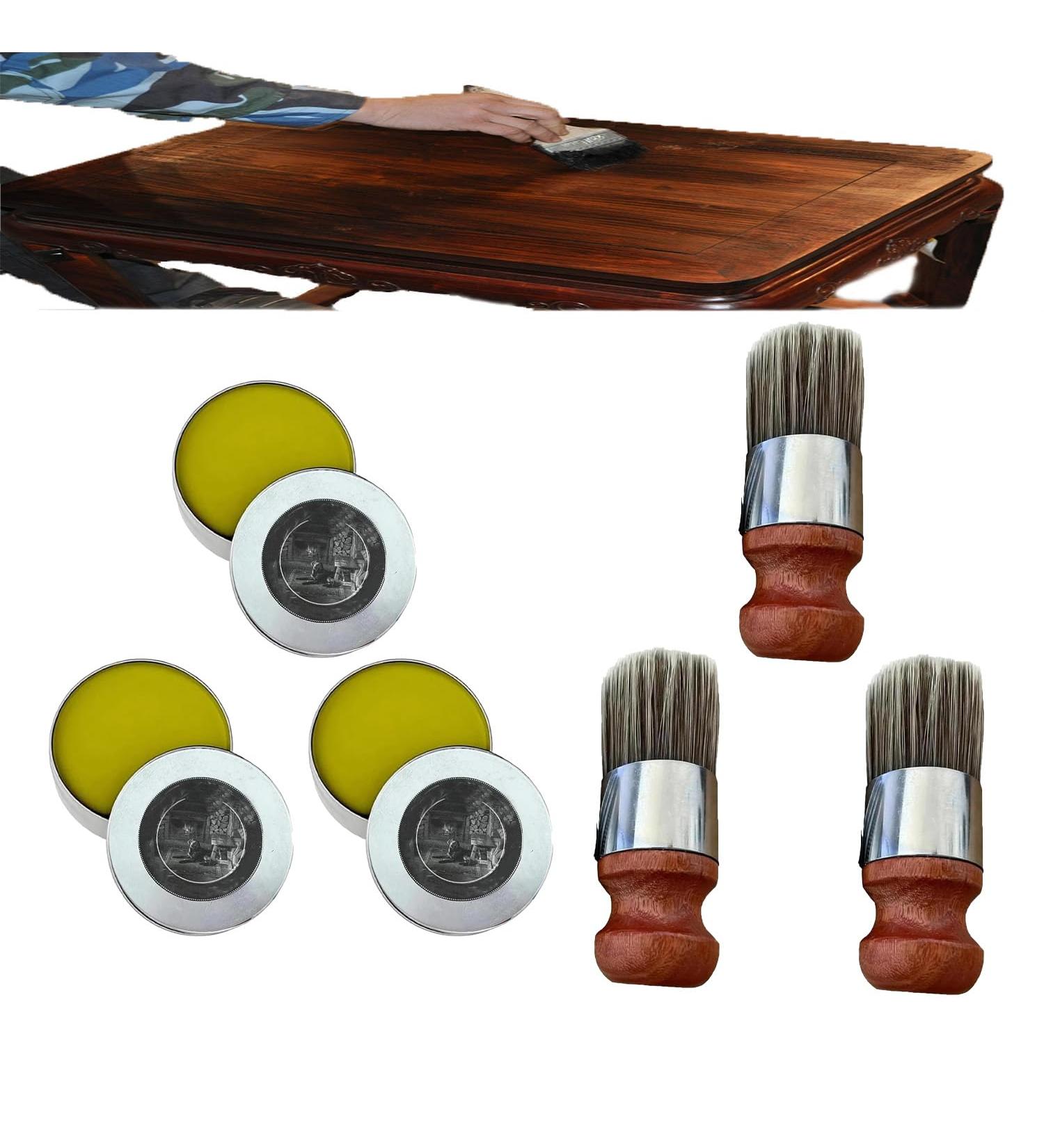 Leather Repair Kit Leather Furniture Salve and Brush Furniture Salve Brush Best Furniture Salve Furniture Salve for Wood (3) - Buy Online on GoSupps.com