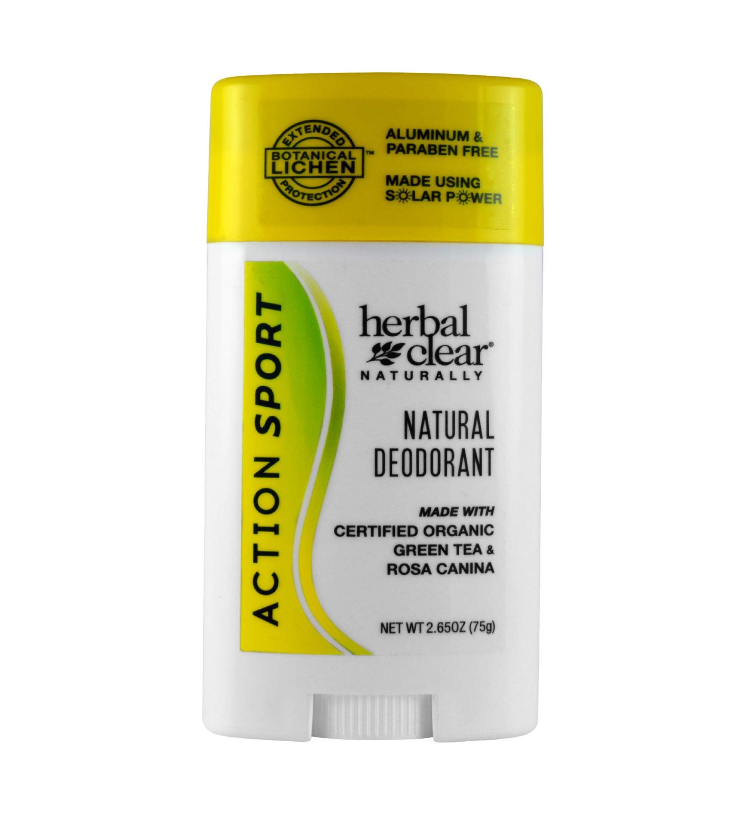 21st Century Herbal Clear Action Sport Deodorant - 2.65 oz Natural Formula - Buy Online on GoSupps.com