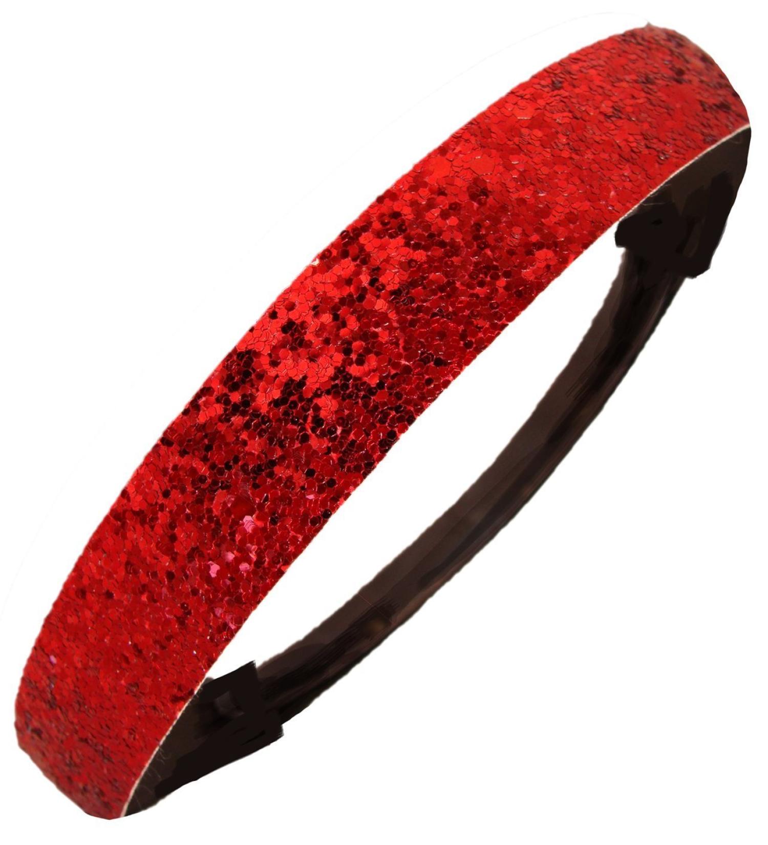 Glitter Headband Girls Headband Sparkly Hair Head Band Red