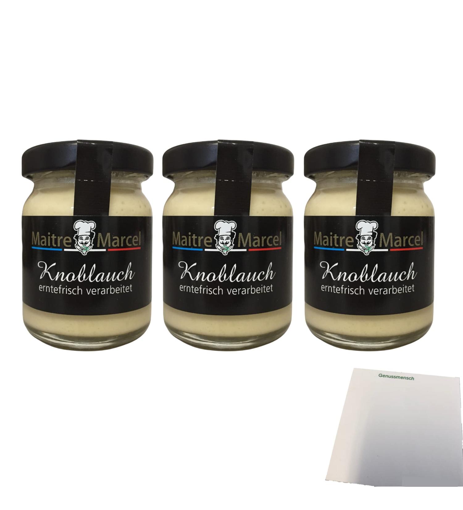 Buy Maitre Marcel Garlic 3-Pack (3x50g Jars) + Usy Block | Premium International Shipping - Elevate Your Cooking Today! - Buy Online on GoSupps.com