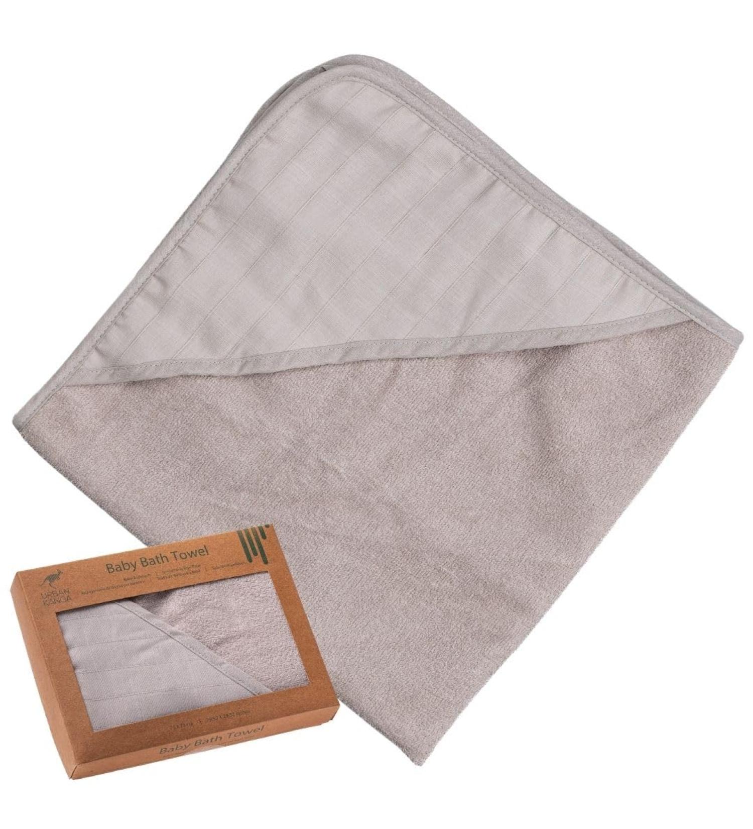 Urban Kanga Hooded Towel for Babies | Double-Sided Muslin Bath Towel | Oeko-Tex 100% Cotton | Moonstruck Design - International Shipping Available - Buy Online on GoSupps.com