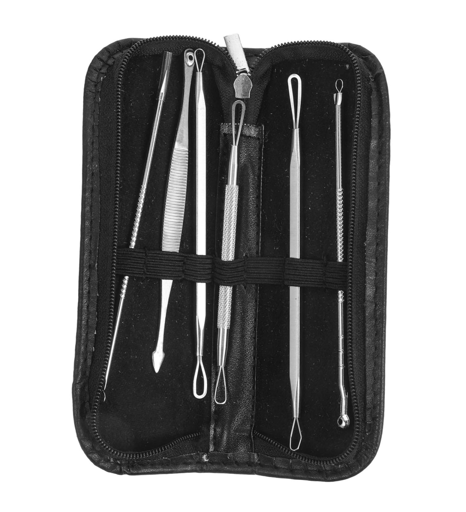 Ipetboom 1 Set Blackhead Removal Tool Household Remover Blackhead Tweezers Blackhead Supply Face Cleaner Tool Daily Use Comedone Spoon Cell Clamp Stainless Steel Squeeze Pimples - Buy Online on GoSupps.com