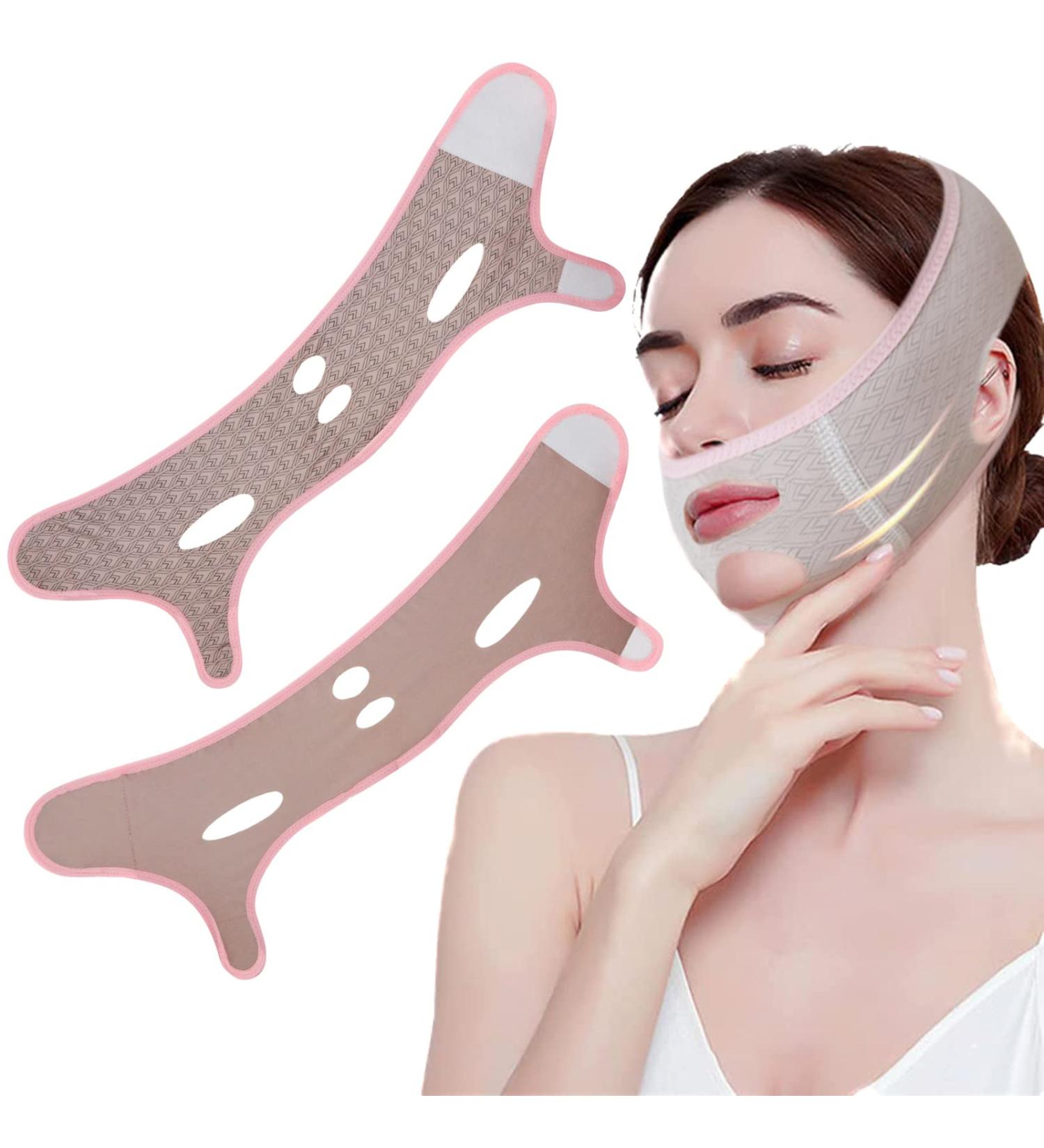 Reusable V Line Lifting Mask - V Shaped Contouring Face & Chin Up Strap for Women | Prevent Facial Sagging - Shop Internationally - Buy Online on GoSupps.com